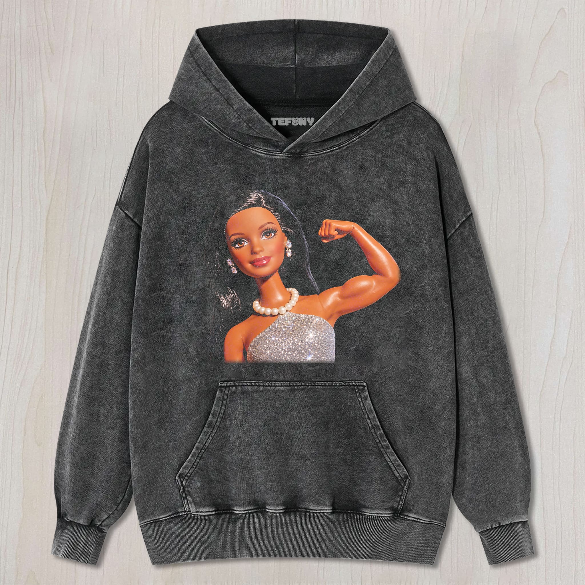 DISTRESSED DOLL MEME V12 UNISEX TEE, TANK TOP, LAYERED LS, SWEATSHIRT & HOODIE