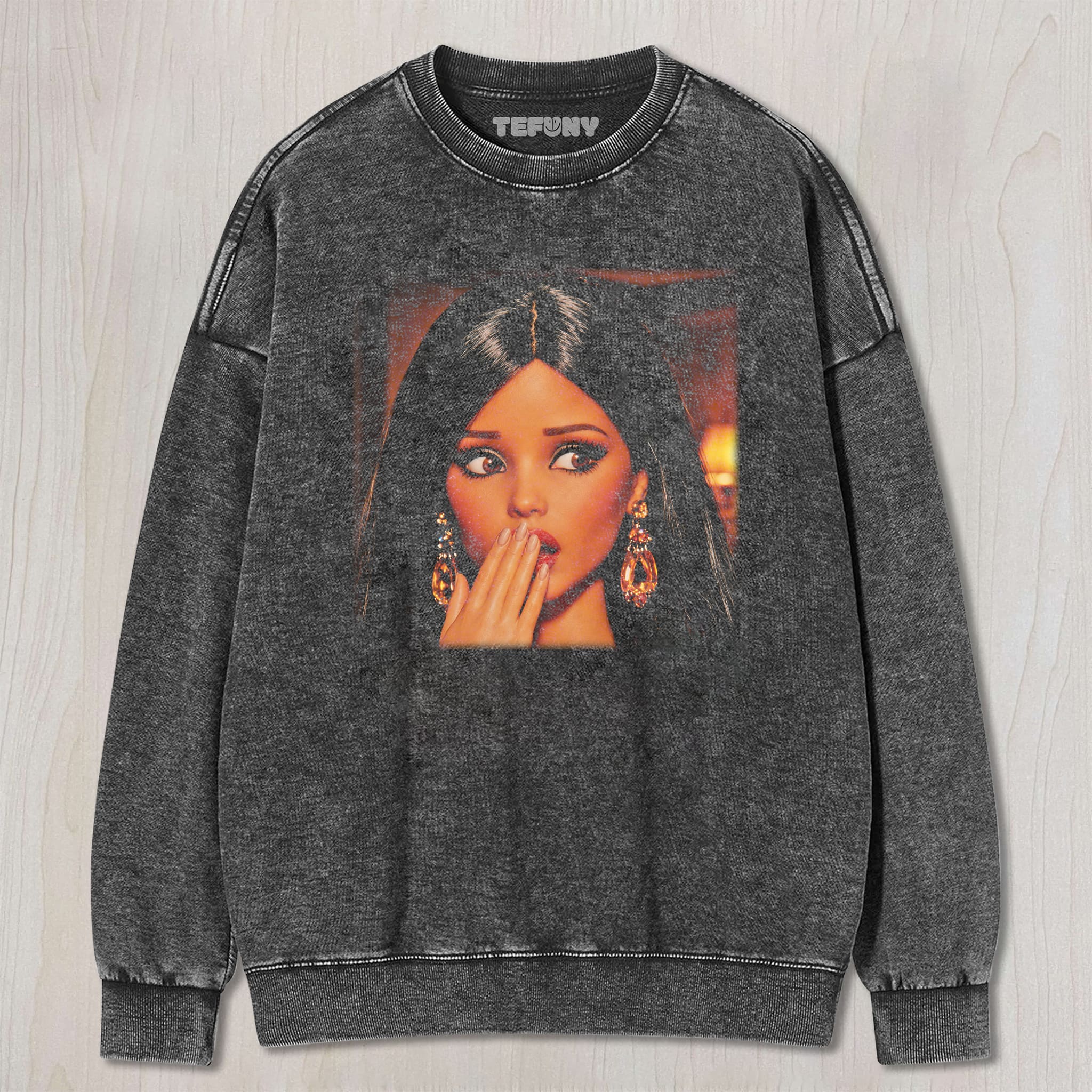 DISTRESSED DOLL MEME V14 UNISEX TEE, TANK TOP, LAYERED LS, SWEATSHIRT & HOODIE