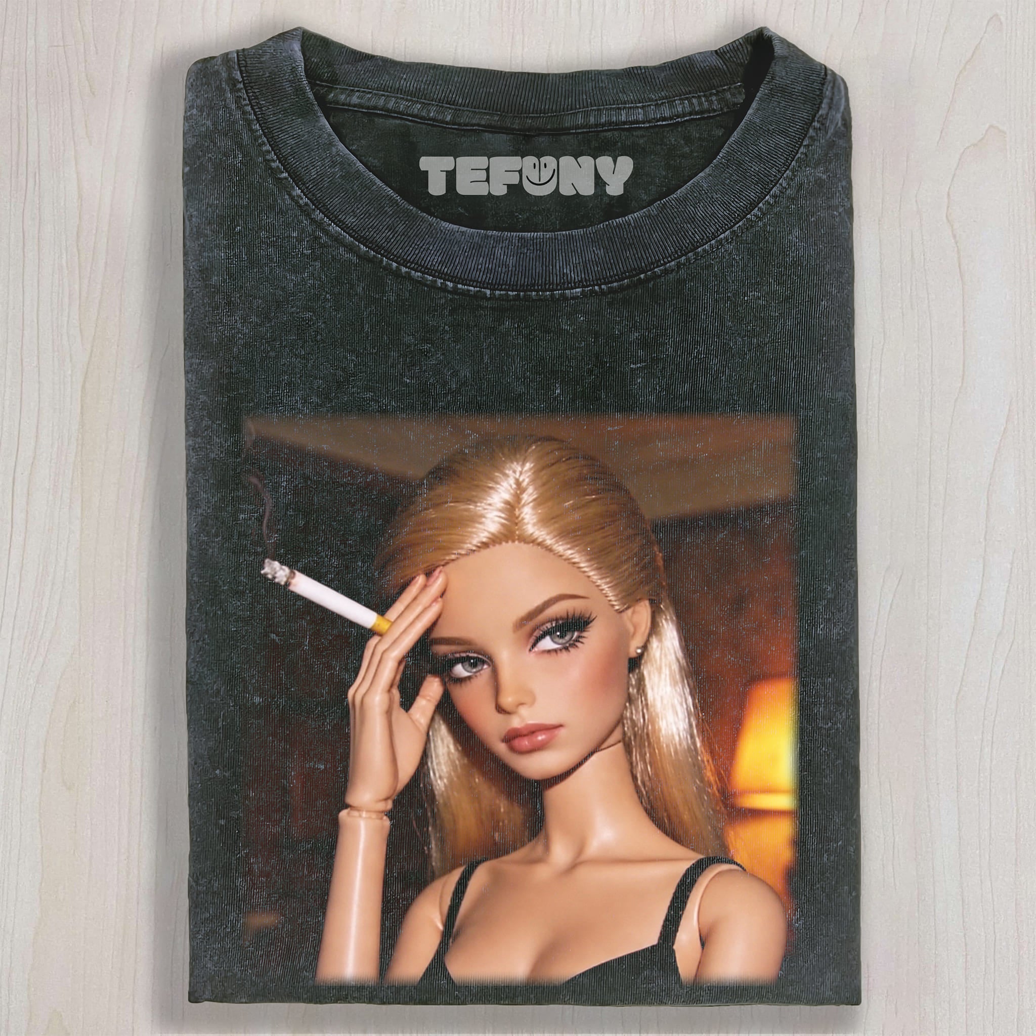 DISTRESSED DOLL MEME V15 UNISEX TEE, TANK TOP, LAYERED LS, SWEATSHIRT & HOODIE