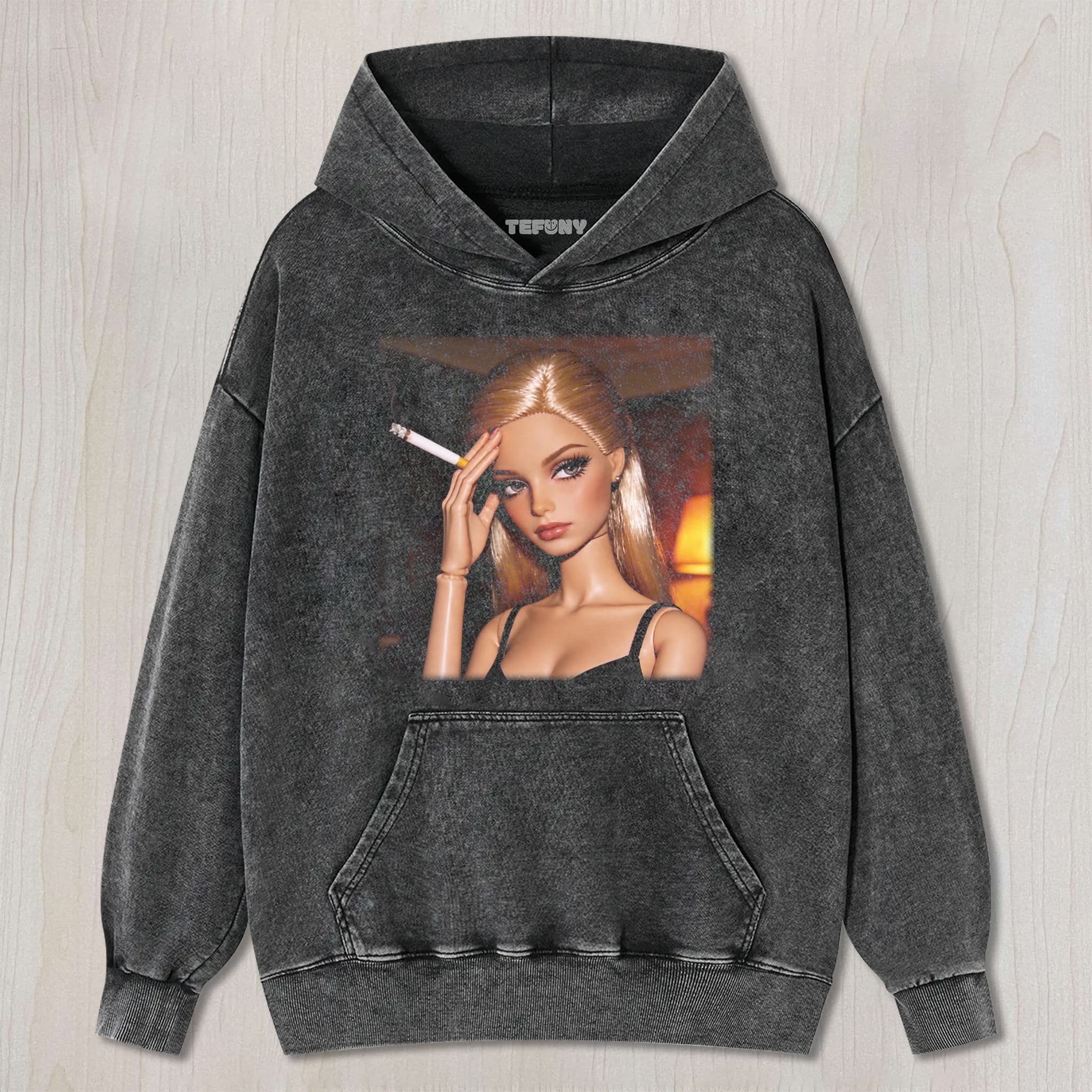 DISTRESSED DOLL MEME V15 UNISEX TEE, TANK TOP, LAYERED LS, SWEATSHIRT & HOODIE