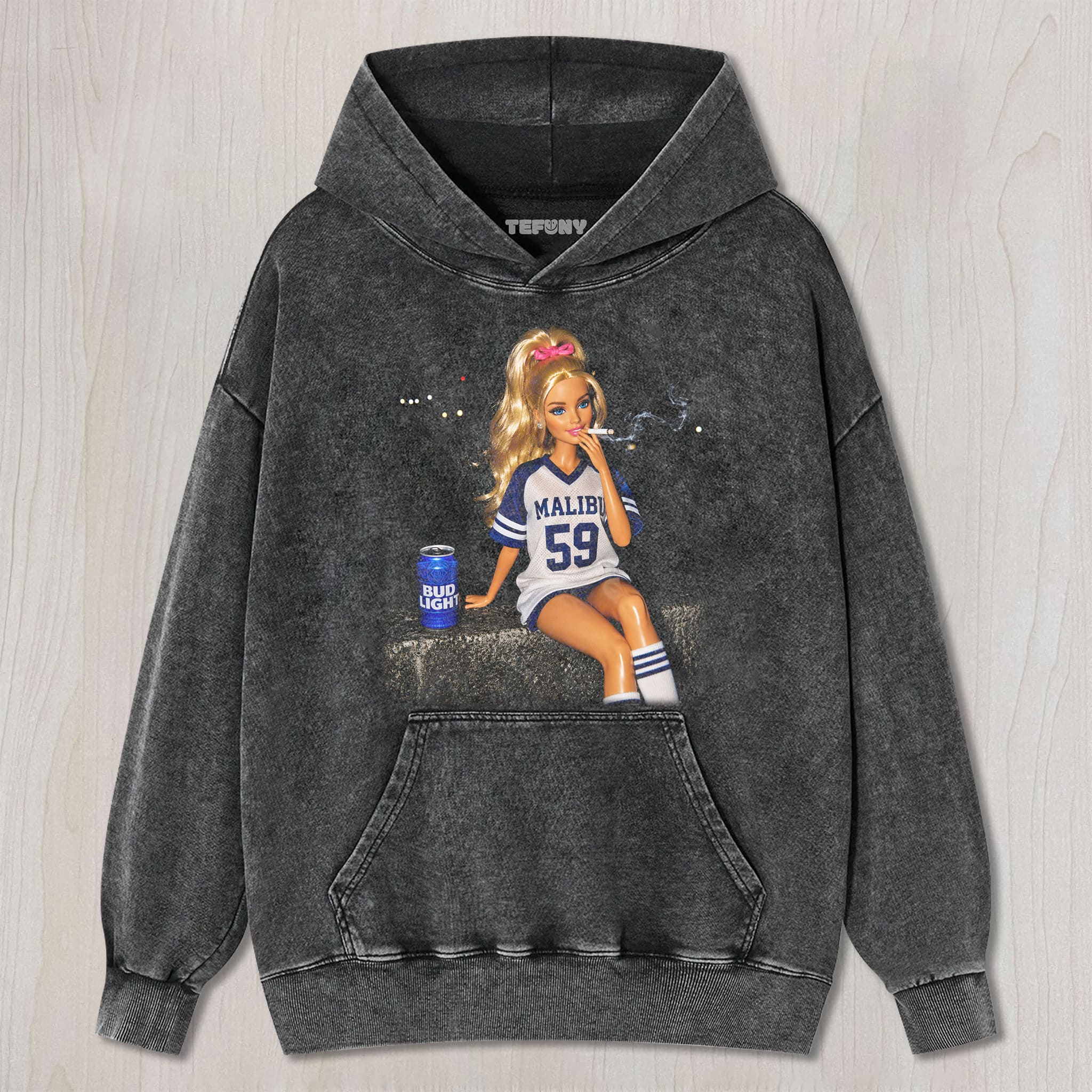 DISTRESSED DOLL MEME V16 UNISEX TEE, TANK TOP, LAYERED LS, SWEATSHIRT & HOODIE