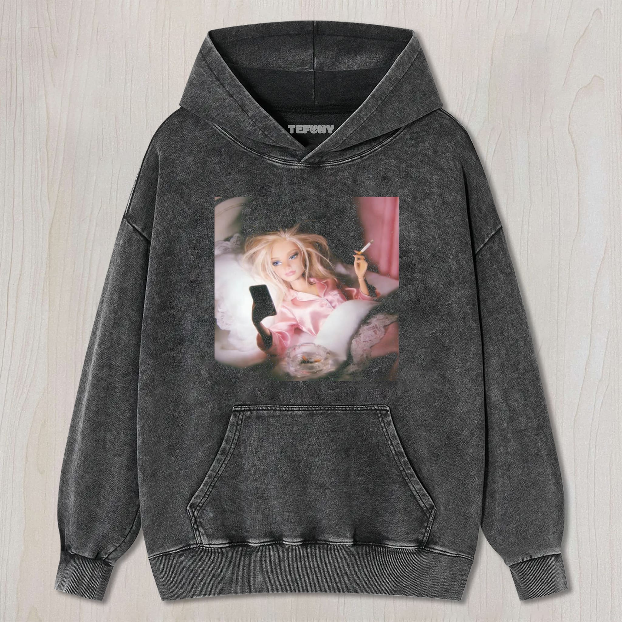 DISTRESSED DOLL MEME V19 UNISEX TEE, TANK TOP, LAYERED LS, SWEATSHIRT & HOODIE