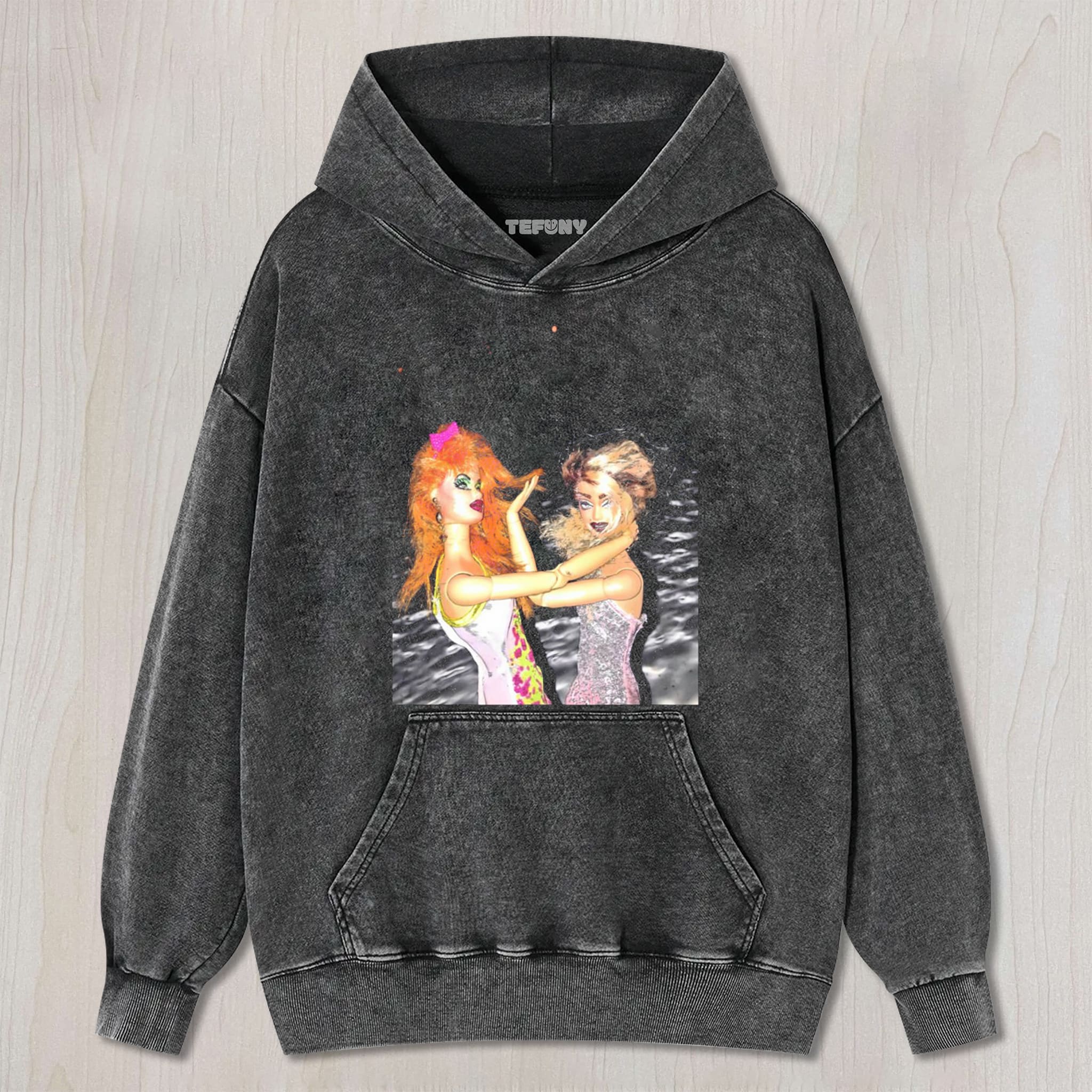 DISTRESSED DOLL MEME V1 UNISEX TEE, TANK TOP, LAYERED LS, SWEATSHIRT & HOODIE