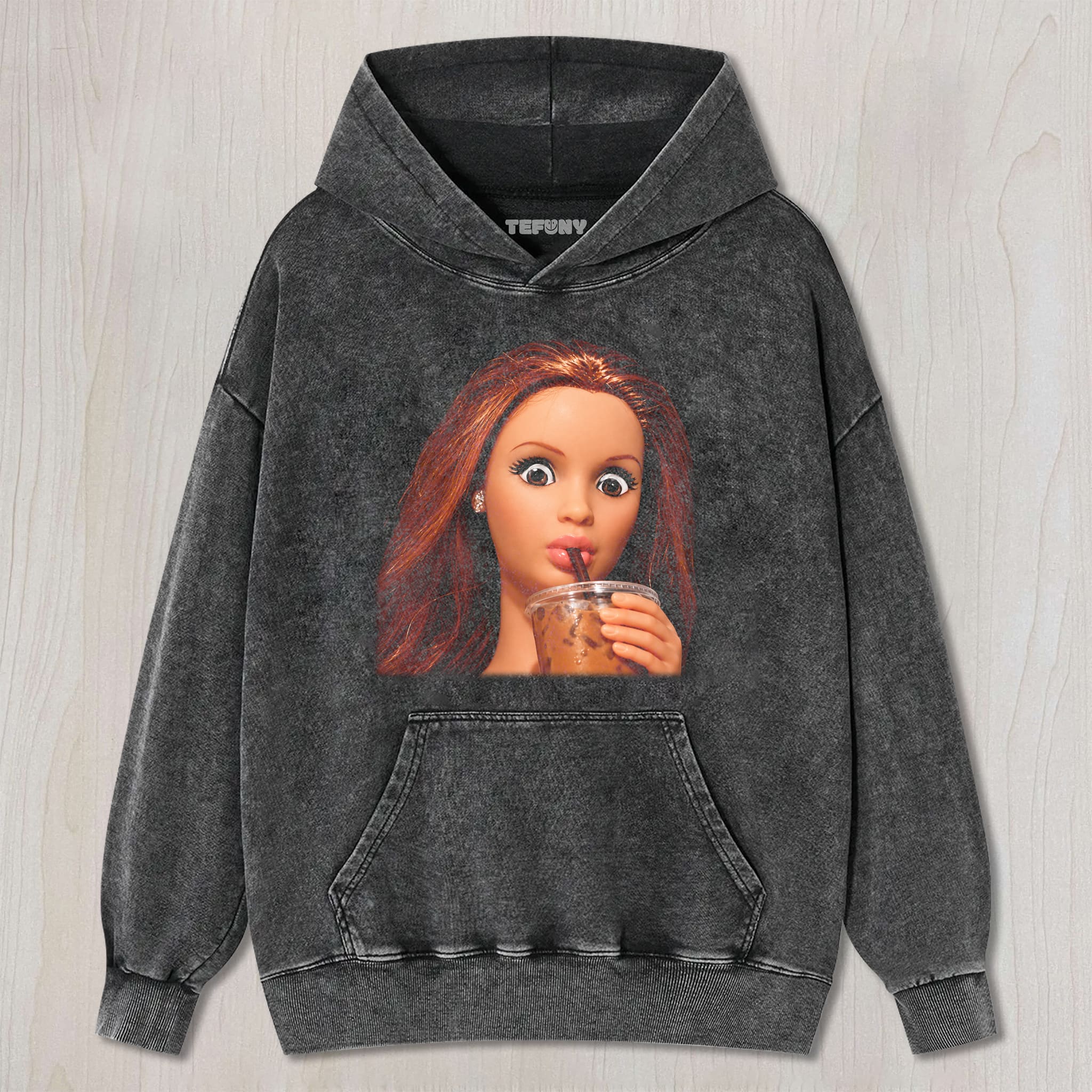DISTRESSED DOLL MEME V20 UNISEX TEE, TANK TOP, LAYERED LS, SWEATSHIRT & HOODIE