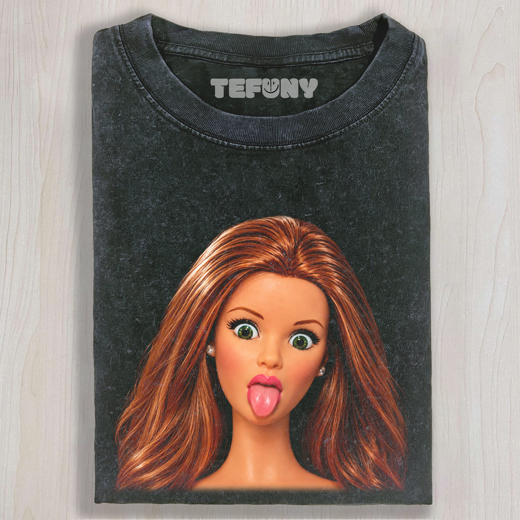 DISTRESSED DOLL MEME V22 UNISEX TEE, TANK TOP, LAYERED LS, SWEATSHIRT & HOODIE