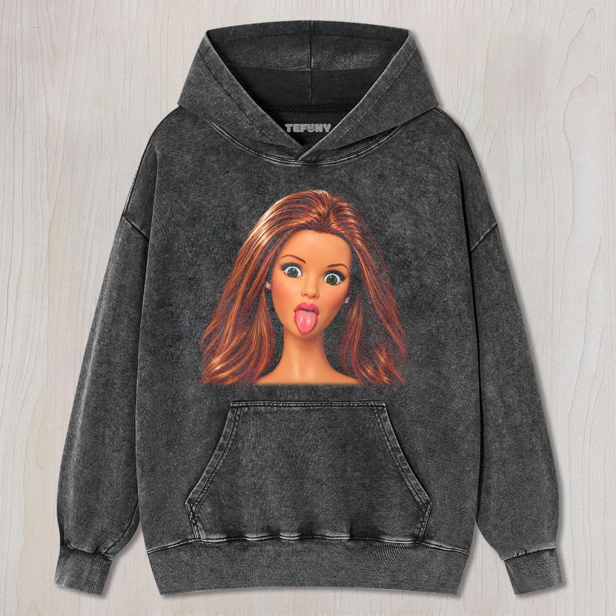 DISTRESSED DOLL MEME V22 UNISEX TEE, TANK TOP, LAYERED LS, SWEATSHIRT & HOODIE