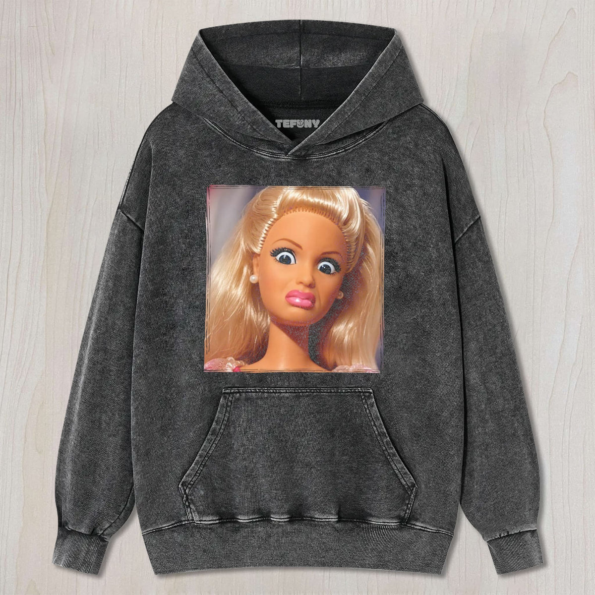 DISTRESSED DOLL MEME V23 UNISEX TEE, TANK TOP, LAYERED LS, SWEATSHIRT & HOODIE