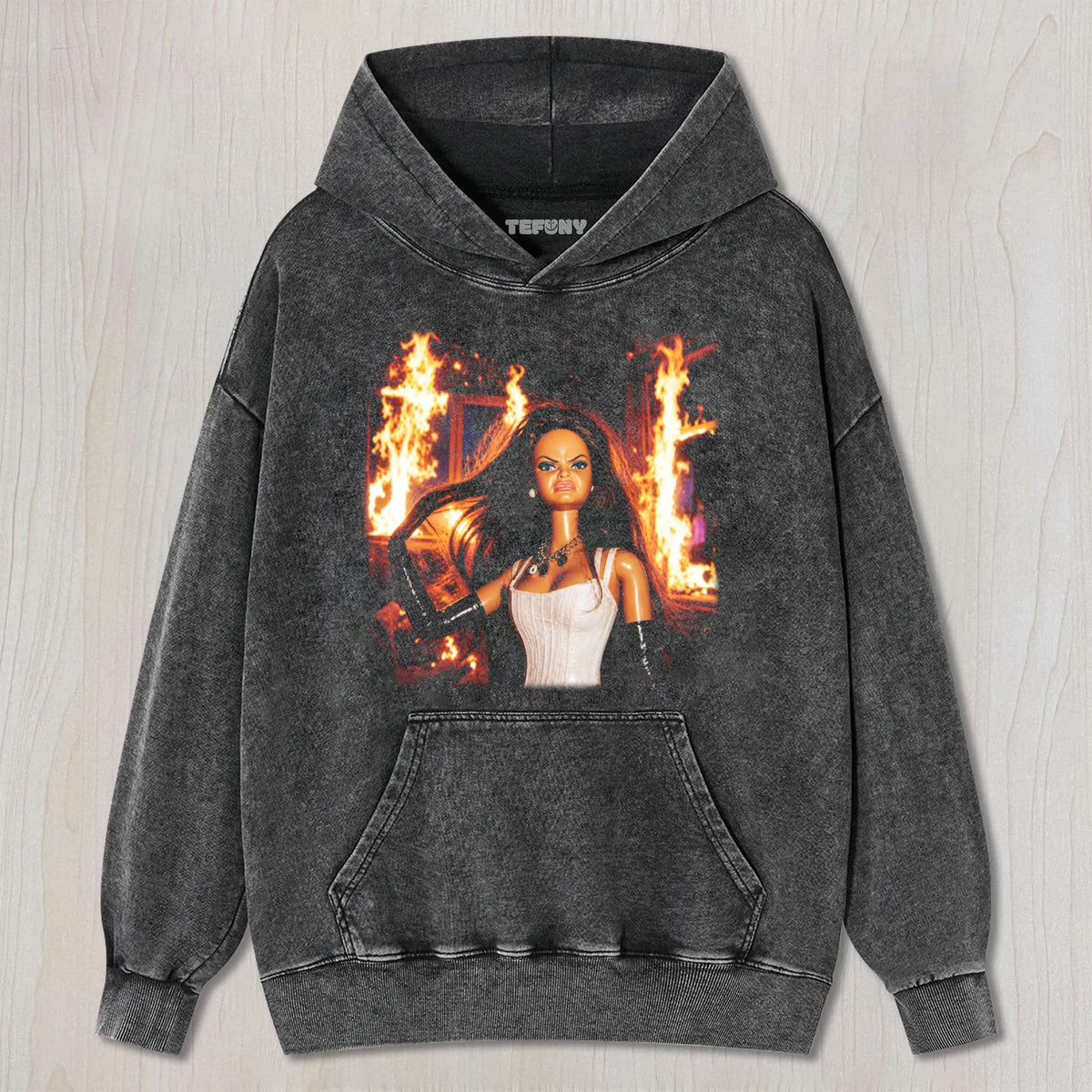 DISTRESSED DOLL MEME V24 UNISEX TEE, TANK TOP, LAYERED LS, SWEATSHIRT & HOODIE