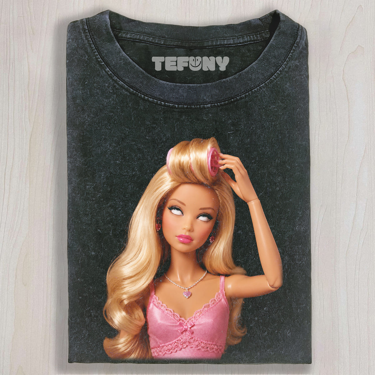 DISTRESSED DOLL MEME V25 UNISEX TEE, TANK TOP, LAYERED LS, SWEATSHIRT & HOODIE