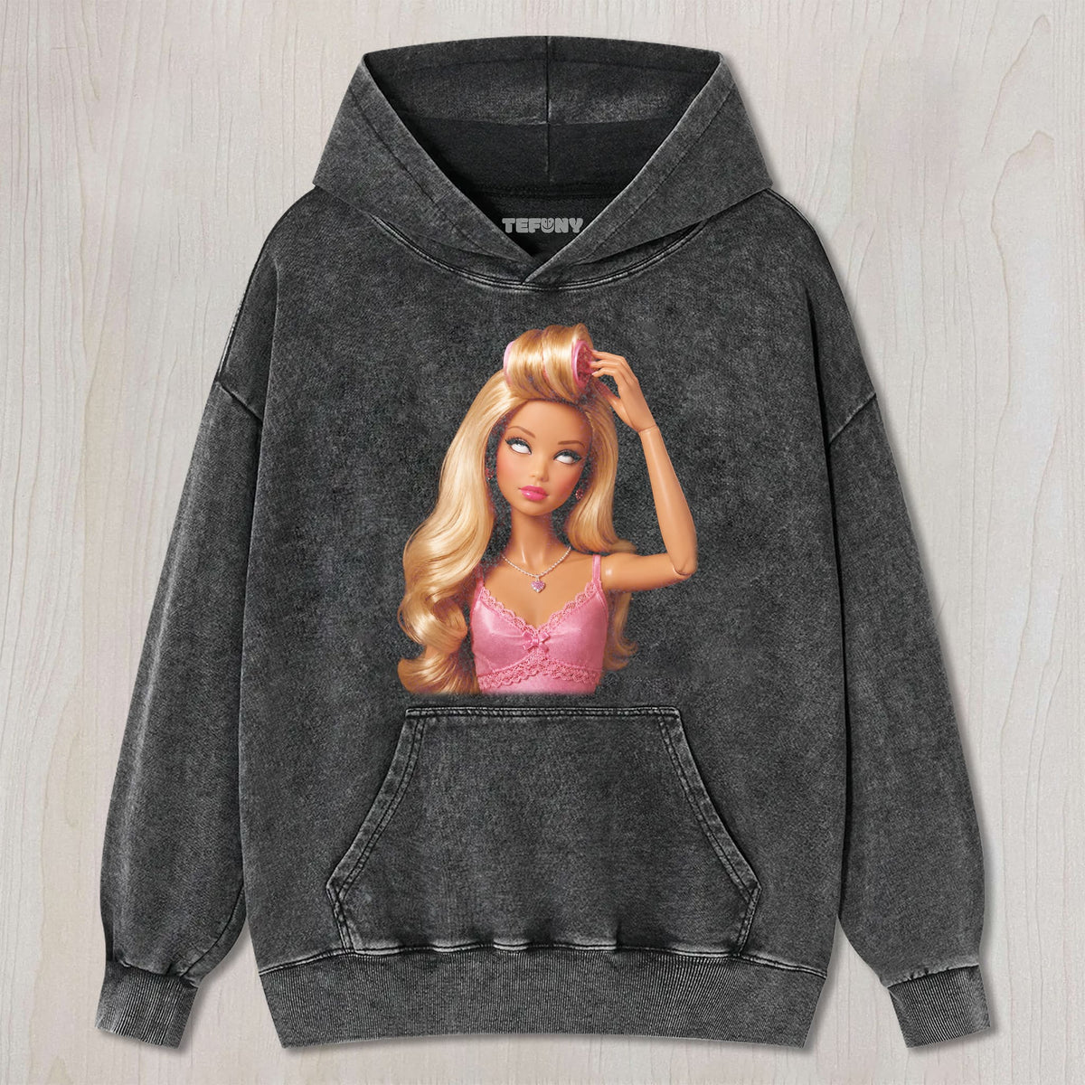 DISTRESSED DOLL MEME V25 UNISEX TEE, TANK TOP, LAYERED LS, SWEATSHIRT & HOODIE