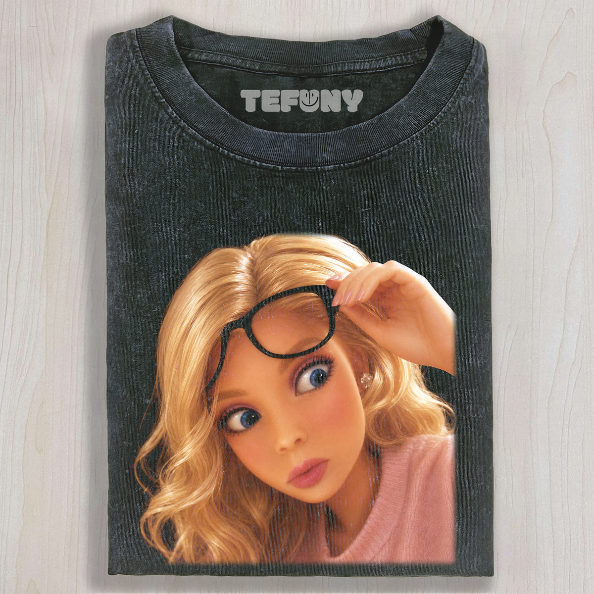 DISTRESSED DOLL MEME V27 UNISEX TEE, TANK TOP, LAYERED LS, SWEATSHIRT & HOODIE