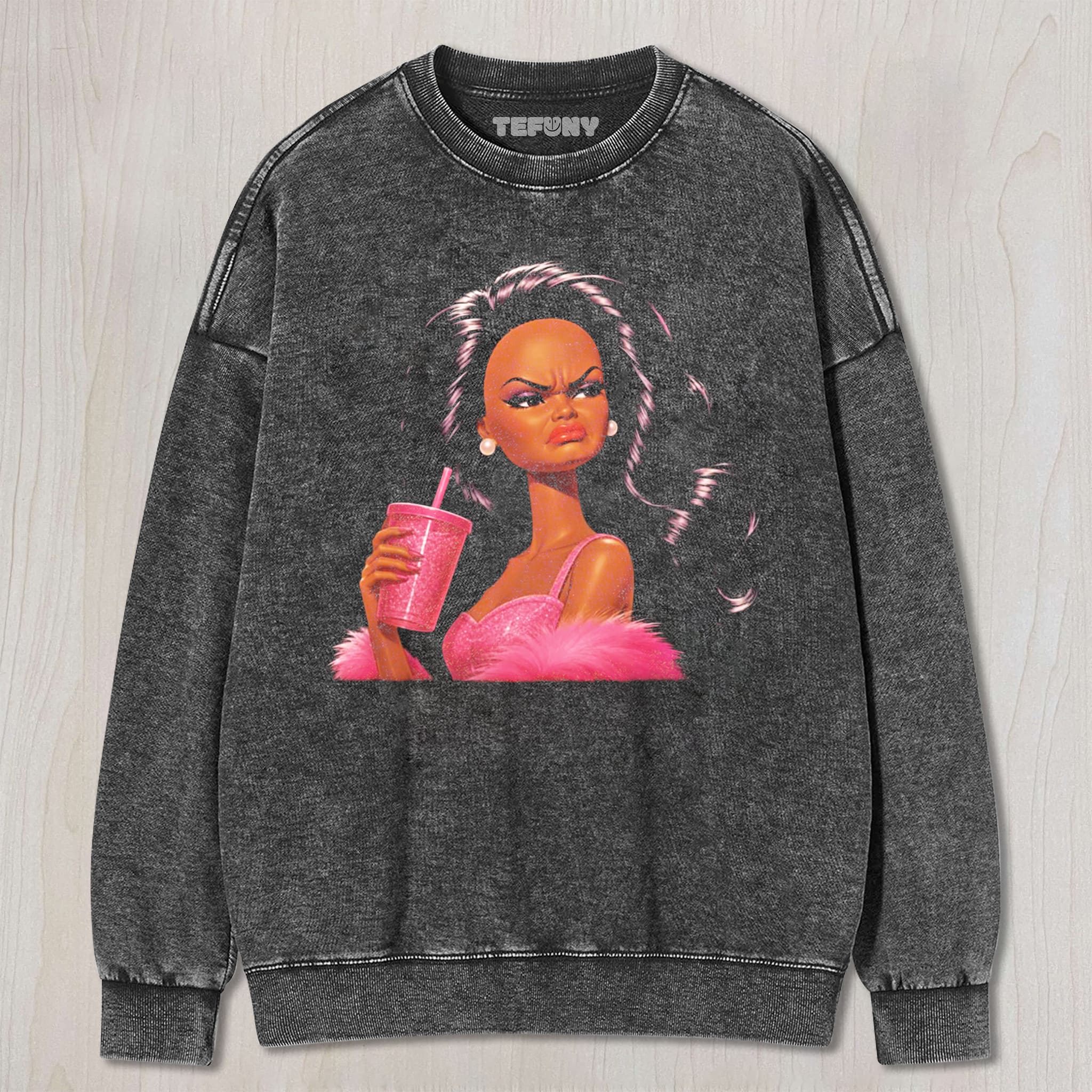 DISTRESSED DOLL MEME V4 UNISEX TEE, TANK TOP, LAYERED LS, SWEATSHIRT & HOODIE