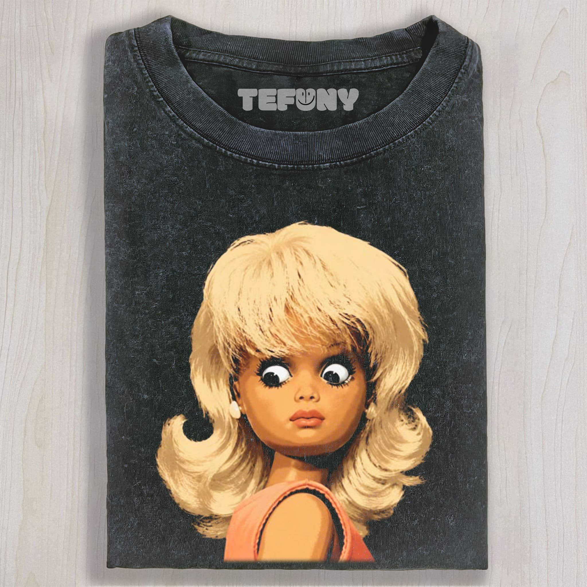 DISTRESSED DOLL MEME V5 UNISEX TEE, TANK TOP, LAYERED LS, SWEATSHIRT & HOODIE