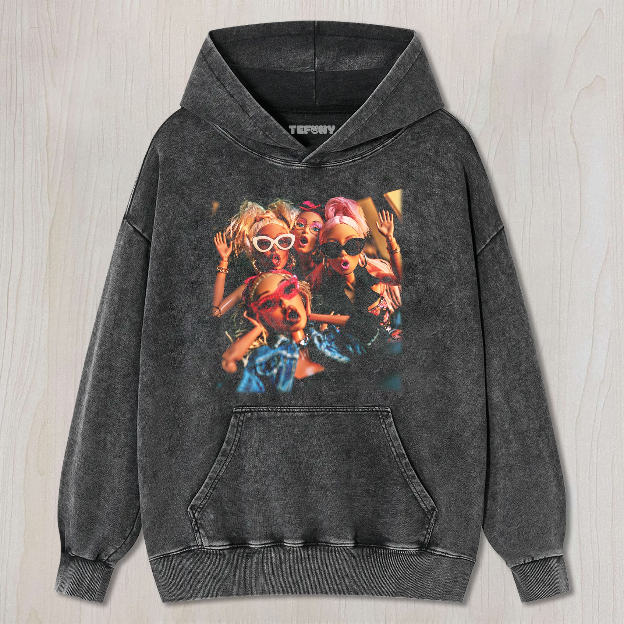 DISTRESSED DOLL MEME V9 UNISEX TEE, TANK TOP, LAYERED LS, SWEATSHIRT & HOODIE