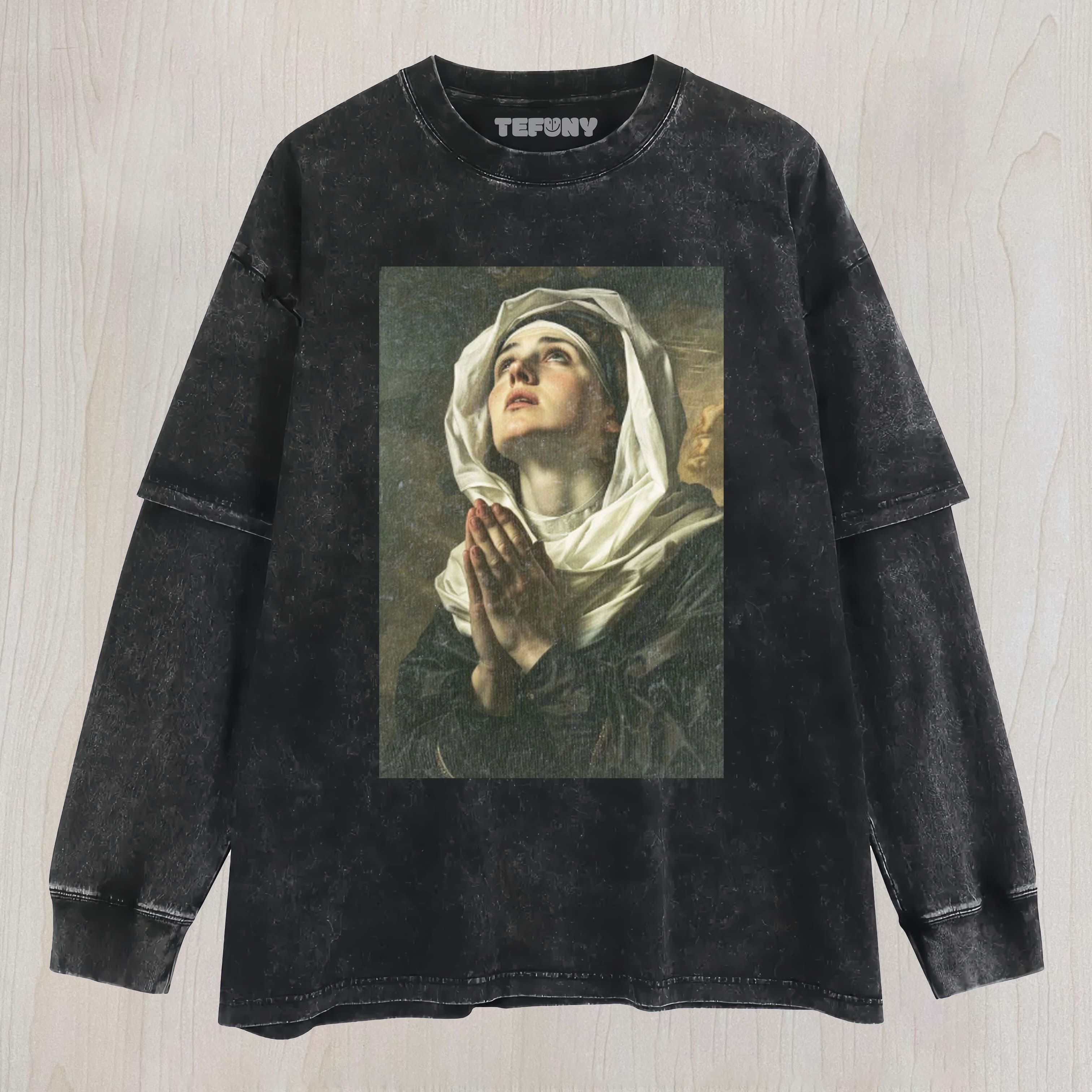 DIVINE PRAYER NISEX TEE, TANK TOP, LAYERED LS, SWEATSHIRT & HOODIE