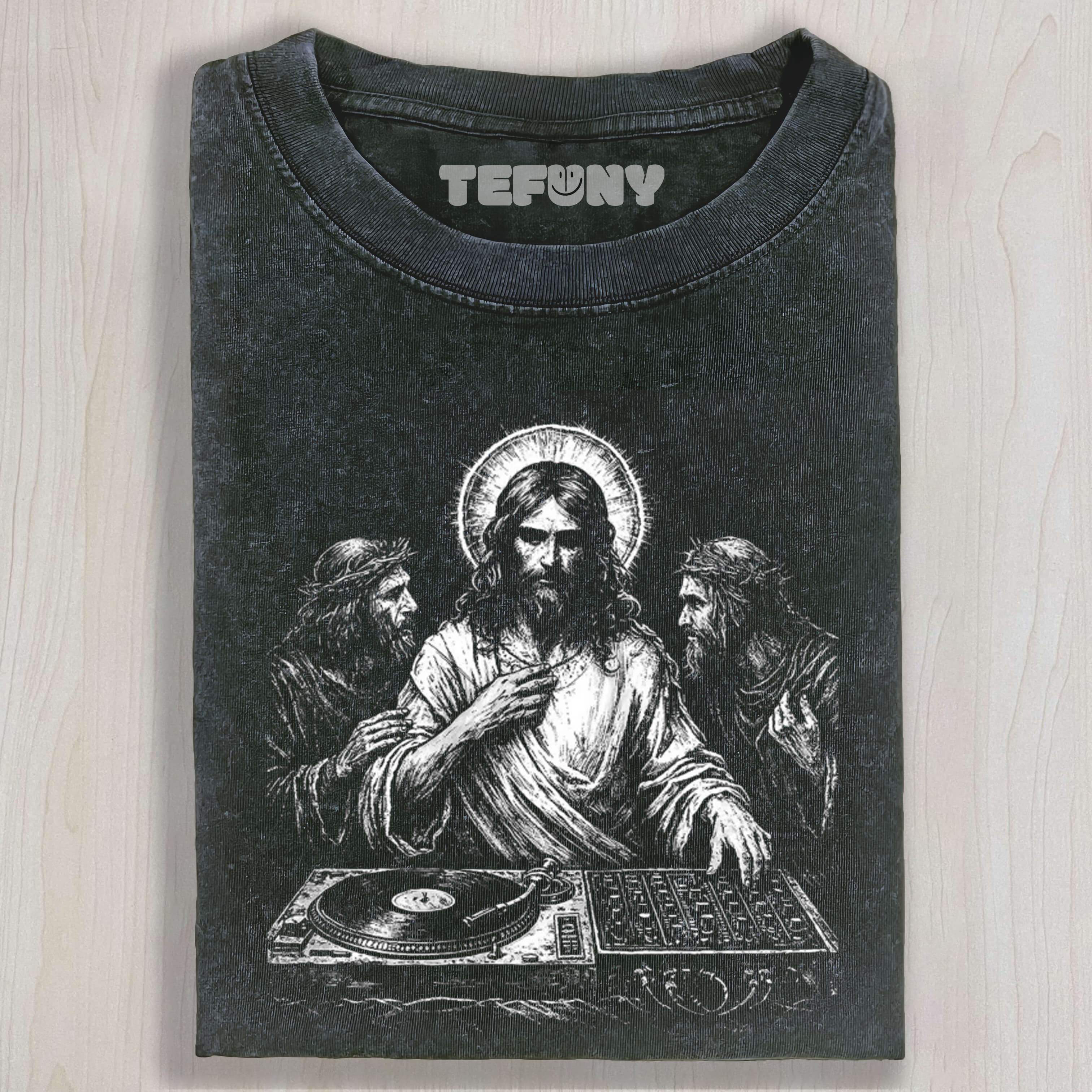 DJ JESUS CHRIST UNISEX TEE, TANK TOP, LAYERED LS, SWEATSHIRT & HOODIE