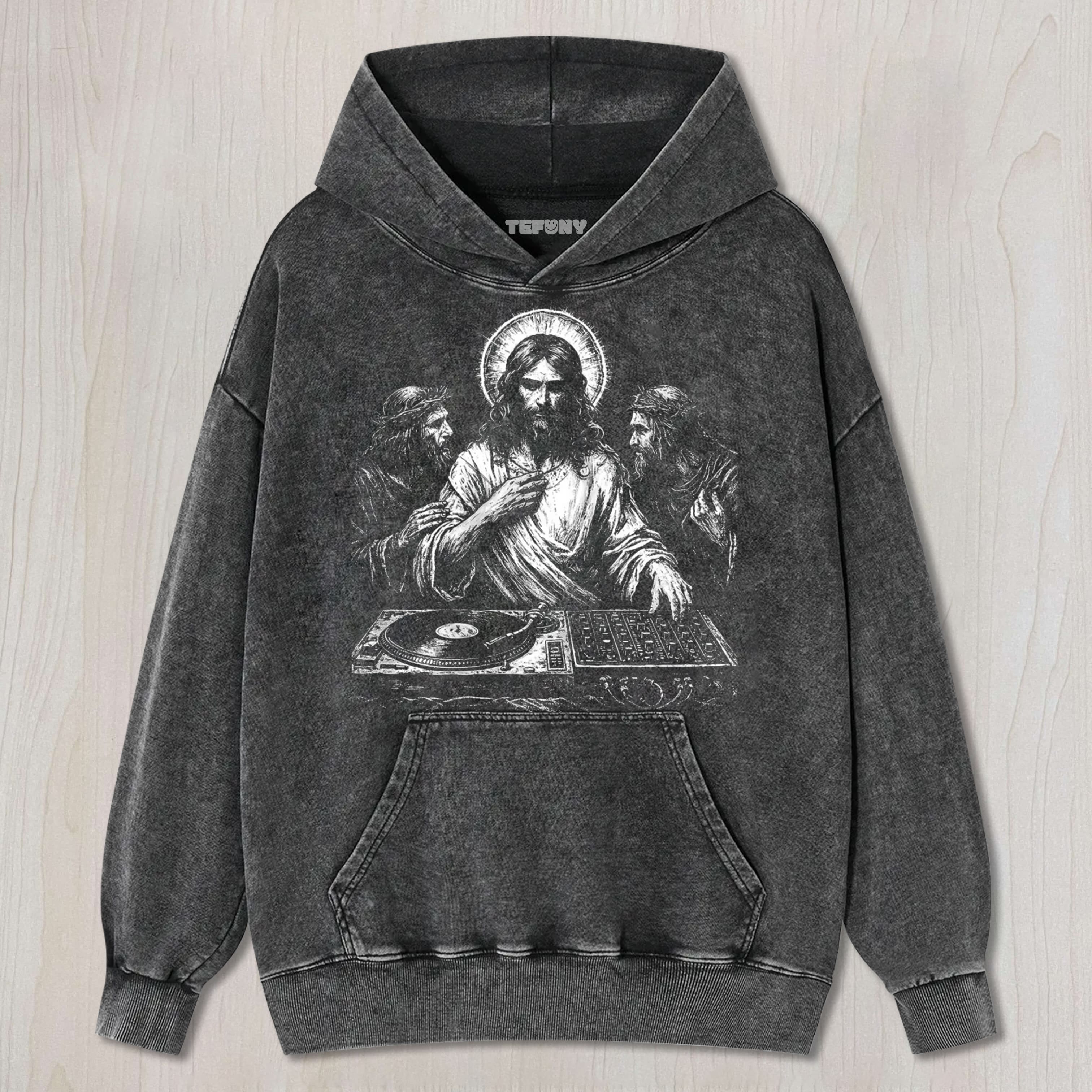 DJ JESUS CHRIST UNISEX TEE, TANK TOP, LAYERED LS, SWEATSHIRT & HOODIE