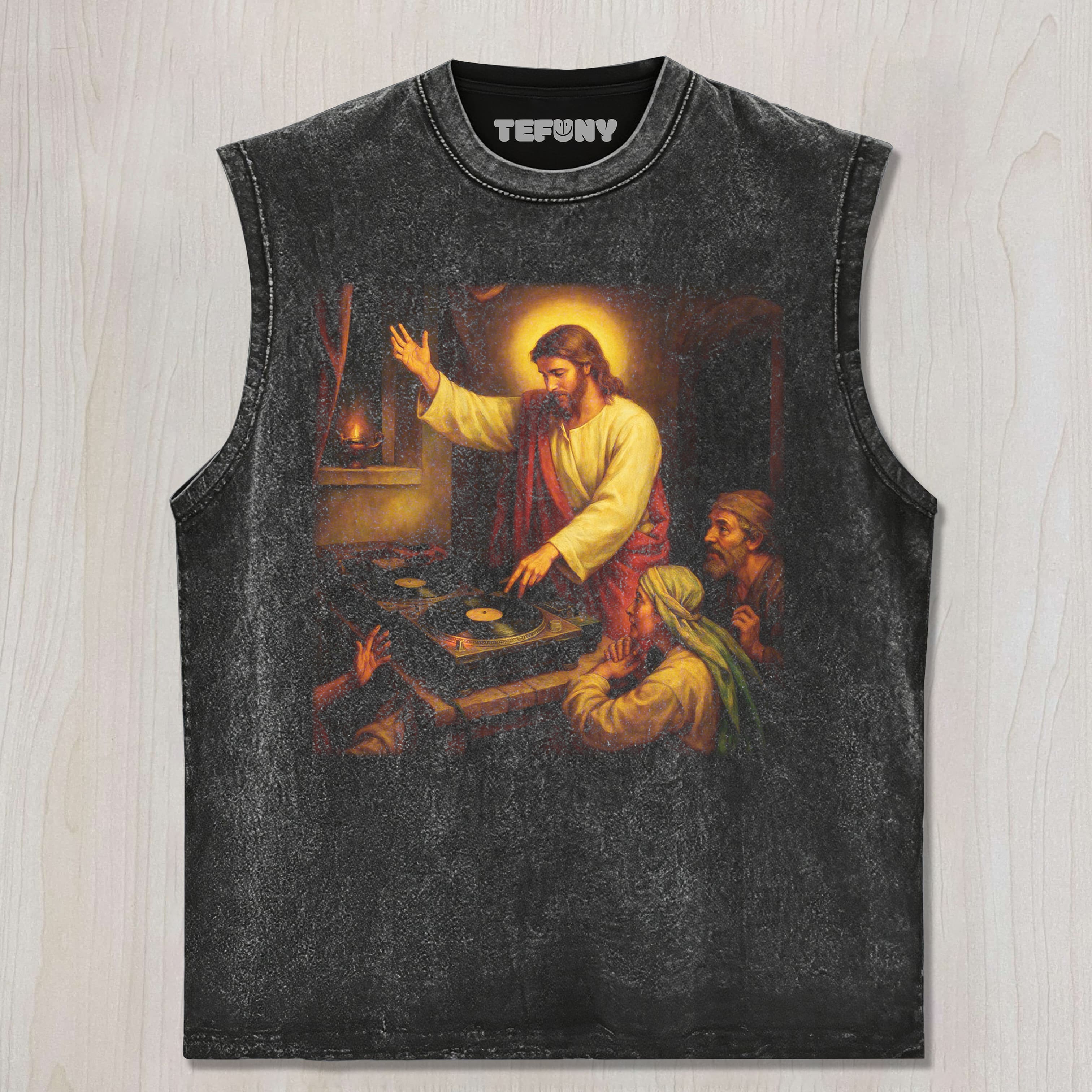 DJ JESUS V1 UNISEX TEE, TANK TOP, LAYERED LS, SWEATSHIRT & HOODIE