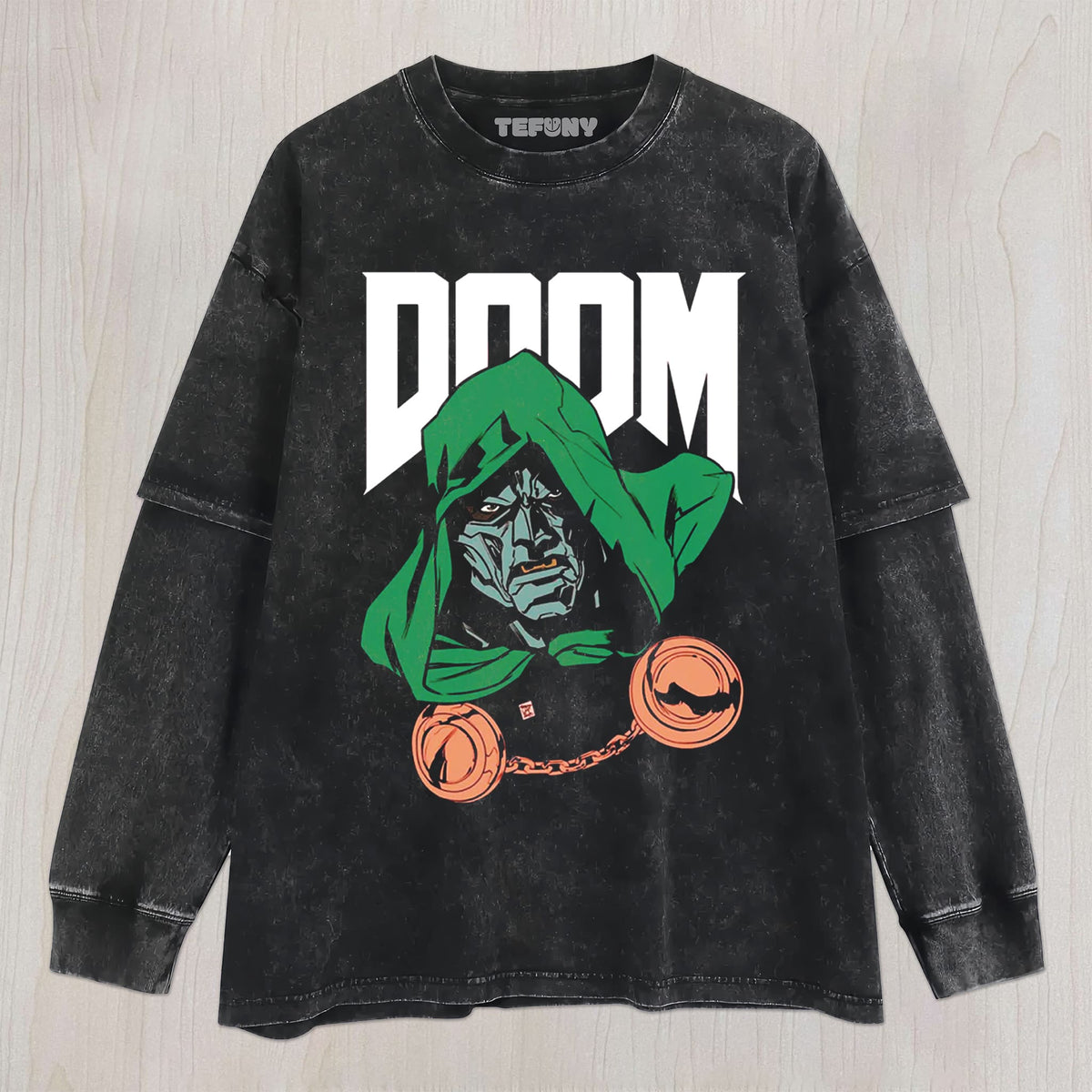 DOCTOR DOOM V1 UNISEX TEE, TANK TOP, LAYERED LS, SWEATSHIRT & HOODIE