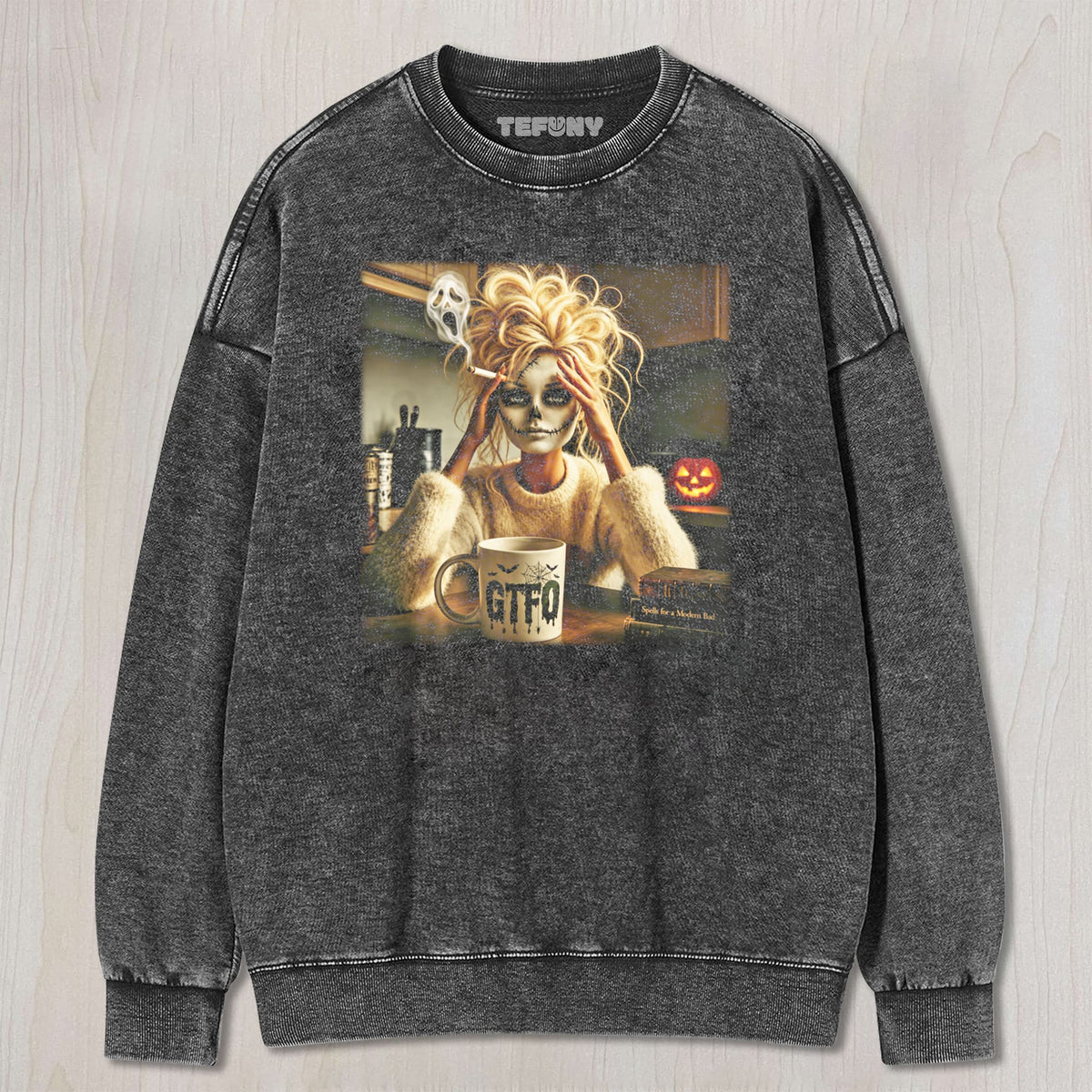 DOLL FACE MEME HALLOWEEN GIRL UNISEX TEE, TANK TOP, LAYERED LS, SWEATSHIRT & HOODIE
