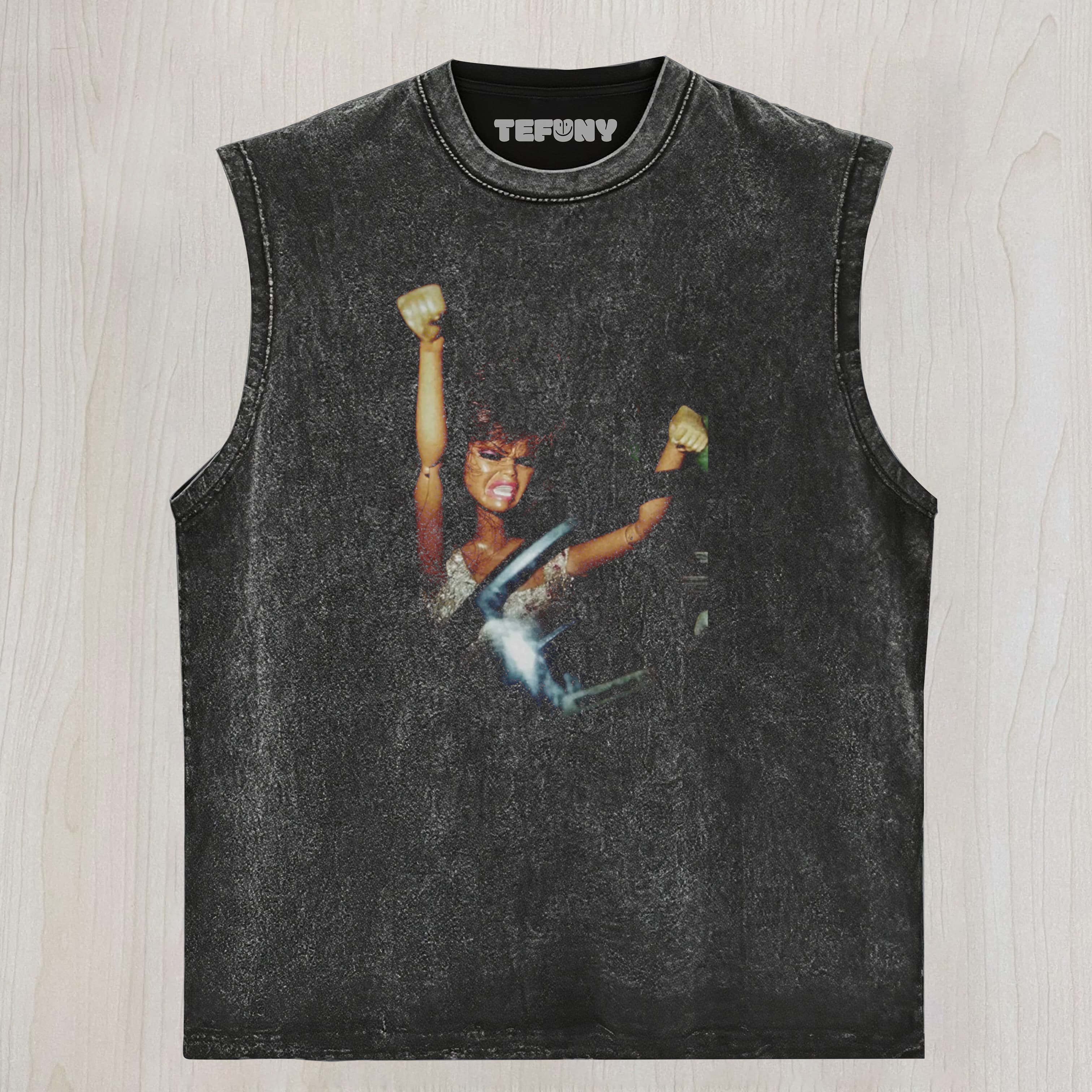 DOLL FACE MEME JOYRIDE FROM HELL UNISEX TEE, TANK TOP, LAYERED LS, SWEATSHIRT & HOODIE