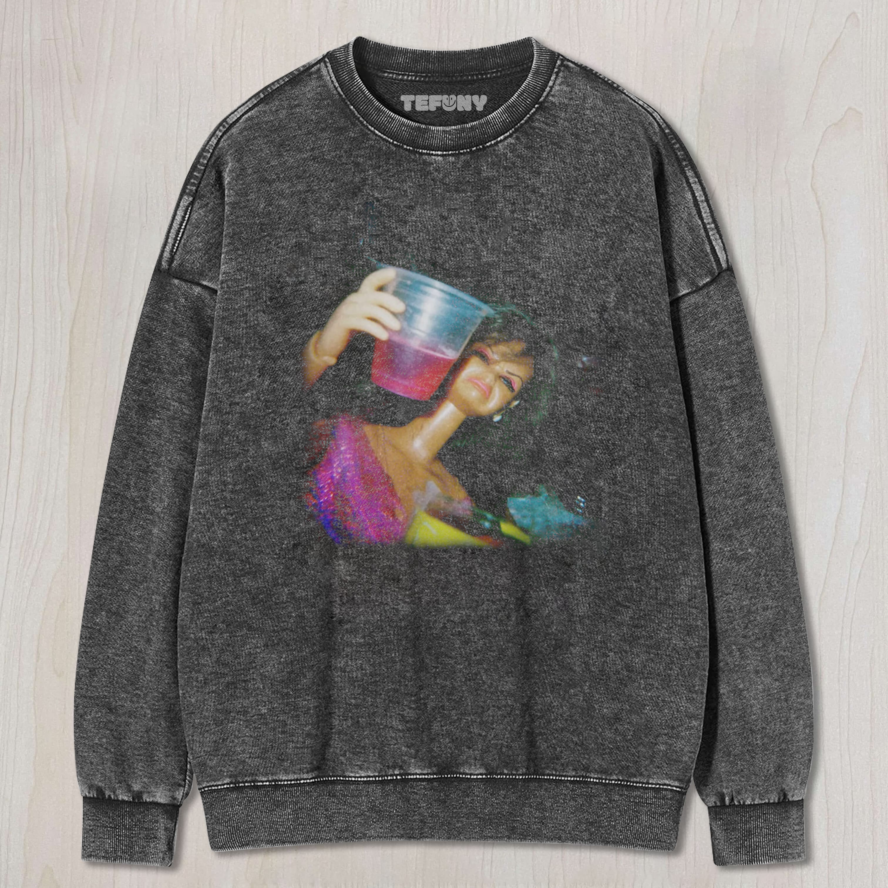 DOLL FACE MEME PARTY GLITCH UNISEX TEE, TANK TOP, LAYERED LS, SWEATSHIRT & HOODIE