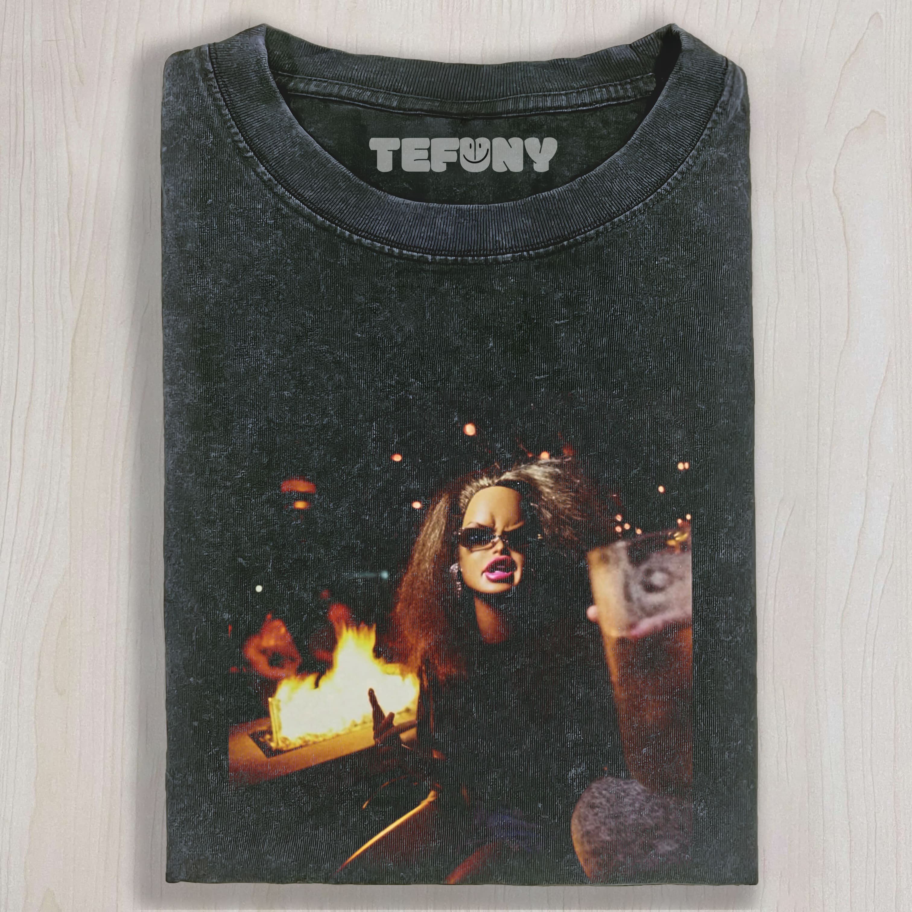 DOLL FACE MEME PATIO VIBES ONLY UNISEX TEE, TANK TOP, LAYERED LS, SWEATSHIRT & HOODIE