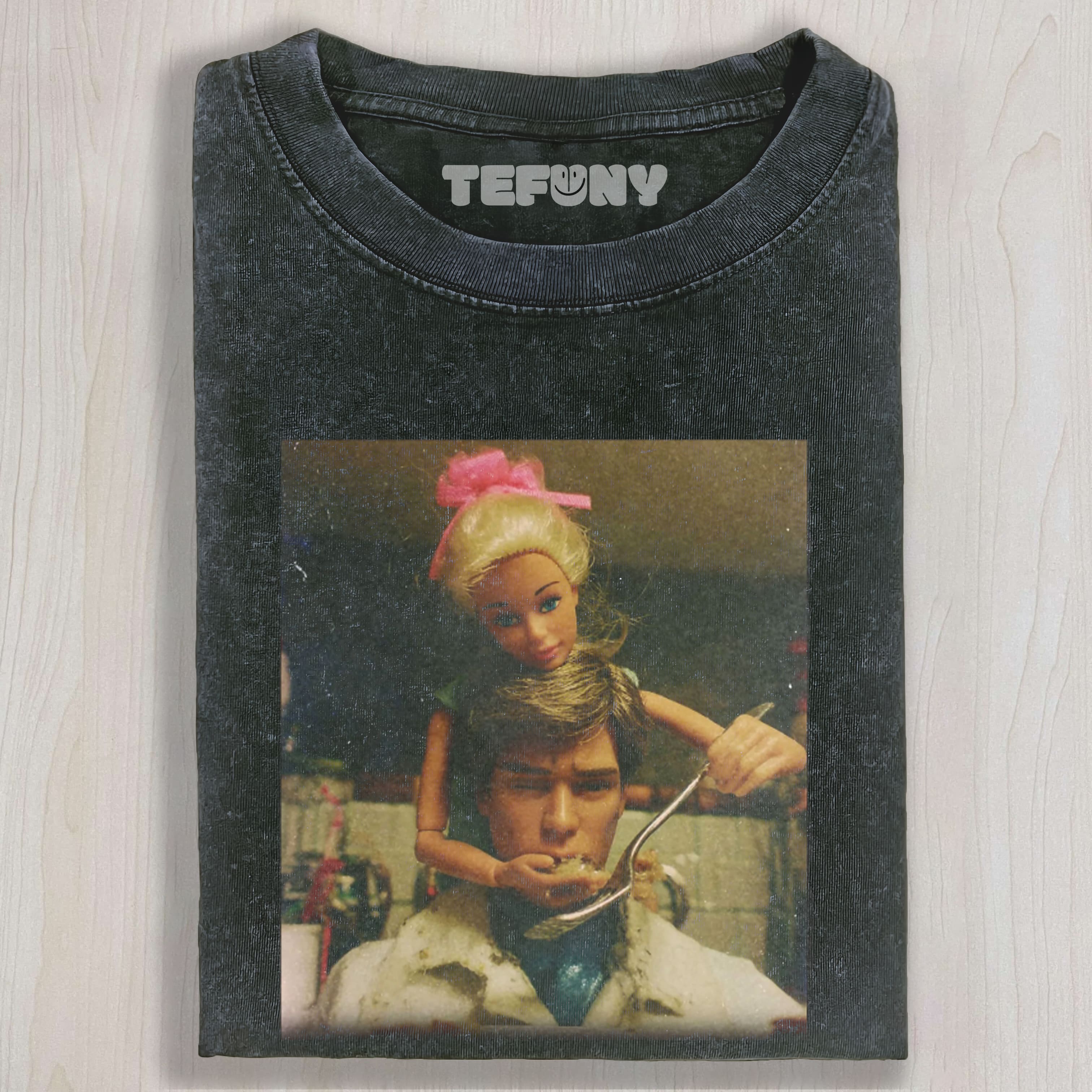 DOLL FACE MEME TABLE MANNERS UNISEX TEE, TANK TOP, LAYERED LS, SWEATSHIRT & HOODIE