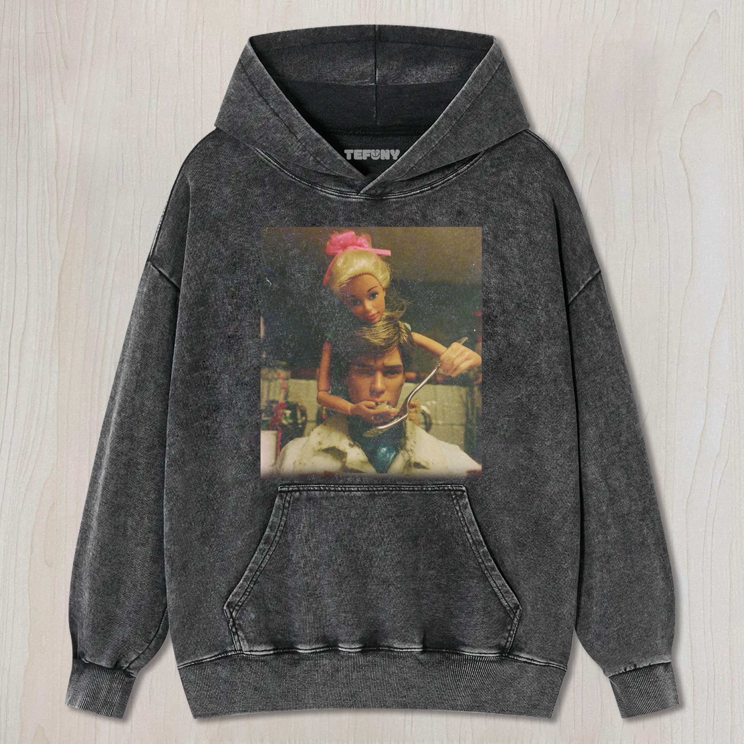 DOLL FACE MEME TABLE MANNERS UNISEX TEE, TANK TOP, LAYERED LS, SWEATSHIRT & HOODIE