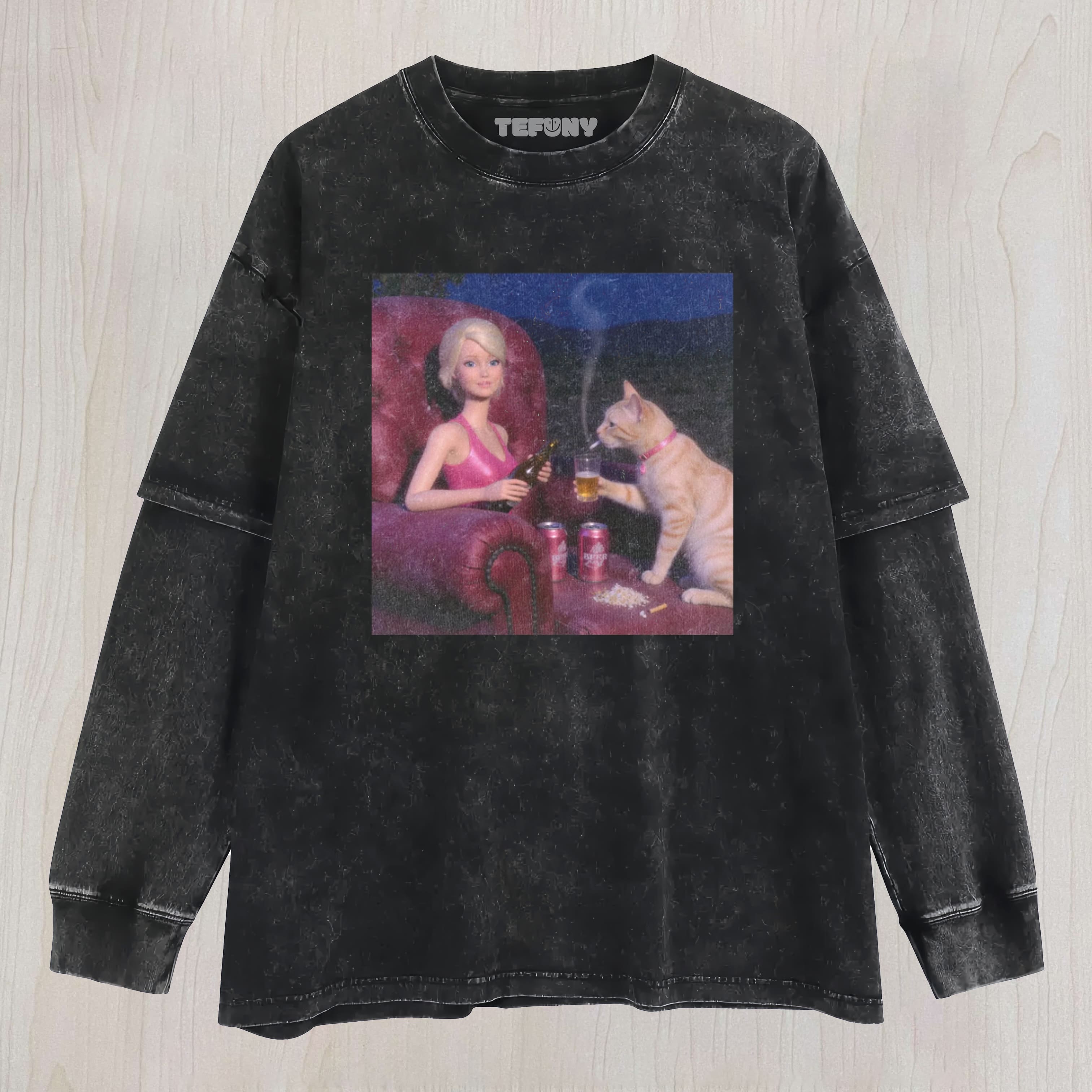 DOLL FACE MEME UNISEX TEE, TANK TOP, LAYERED LS, SWEATSHIRT & HOODIE