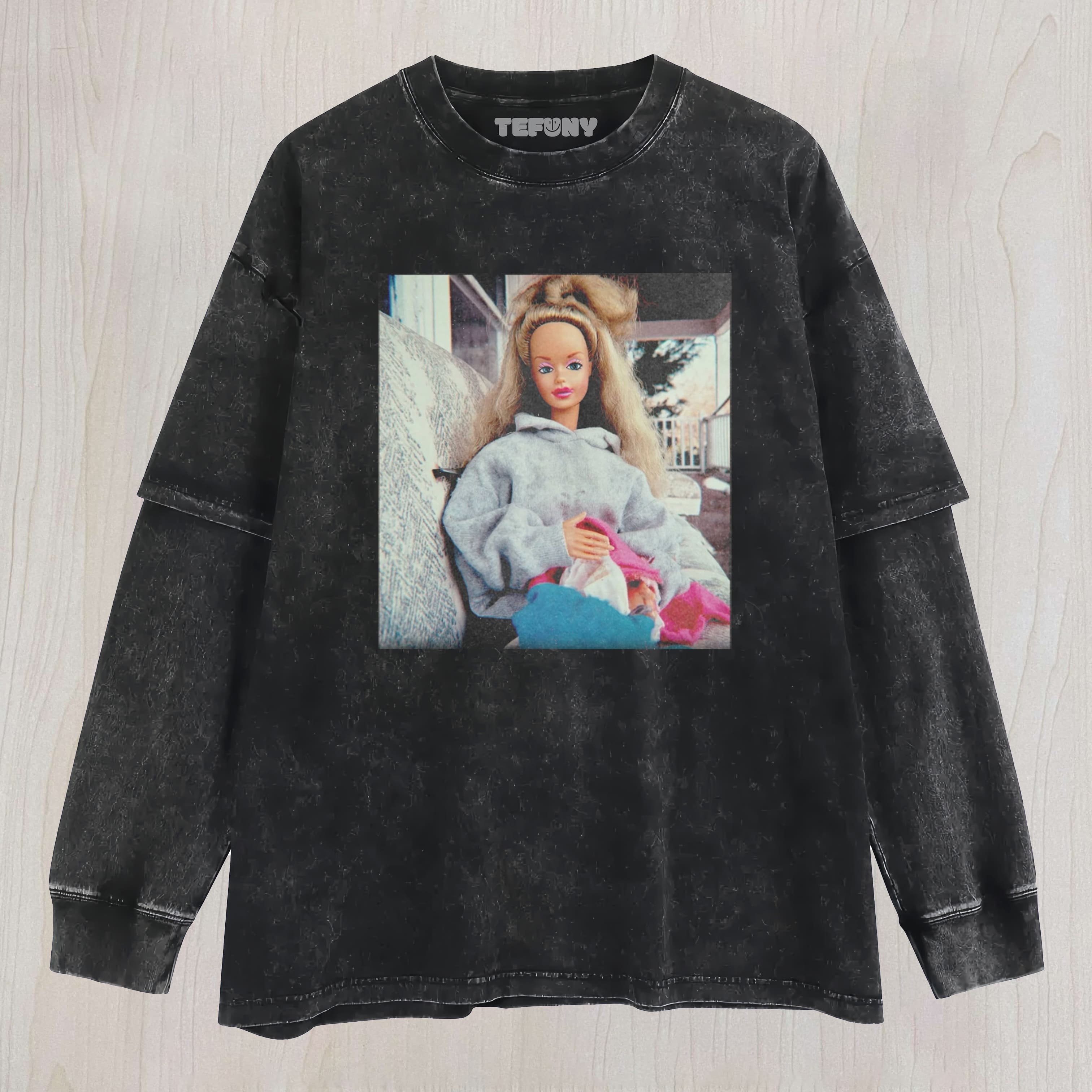DOLL FACE MEME VINTAGE HOODIE VIBE UNISEX TEE, TANK TOP, LAYERED LS, SWEATSHIRT & HOODIE