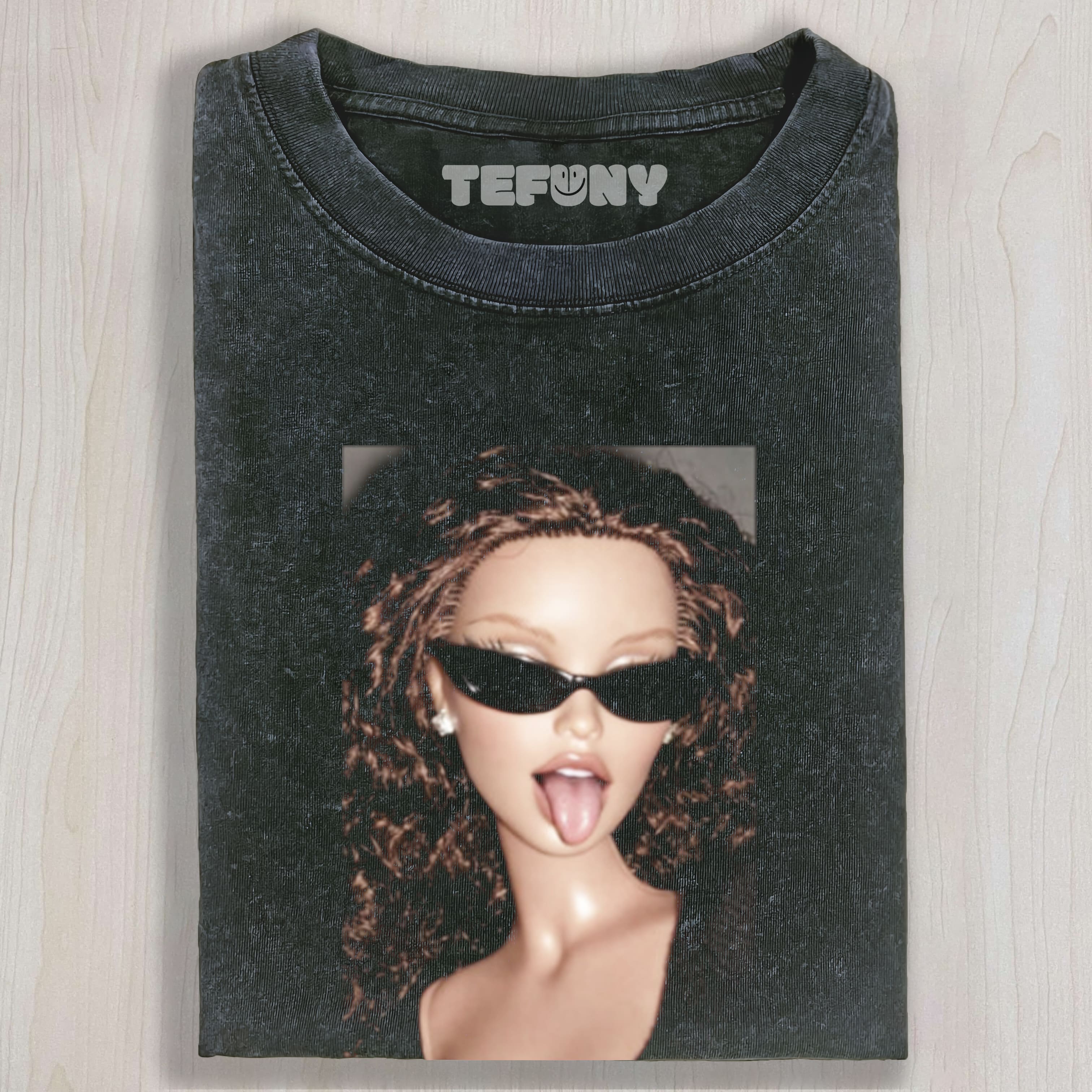 DOLL FACE MEME ZERO REGRETS ENERGY UNISEX TEE, TANK TOP, LAYERED LS, SWEATSHIRT & HOODIE