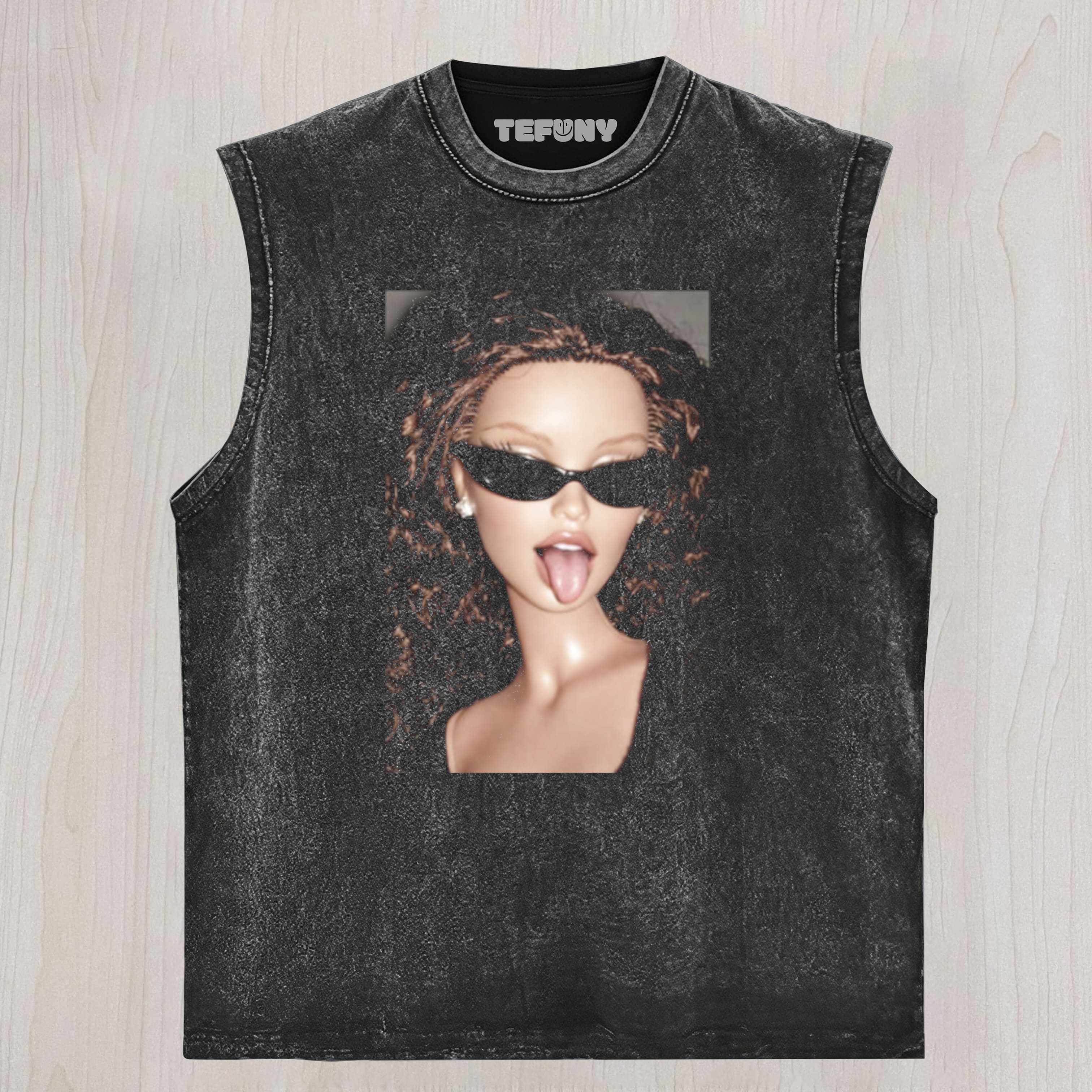 DOLL FACE MEME ZERO REGRETS ENERGY UNISEX TEE, TANK TOP, LAYERED LS, SWEATSHIRT & HOODIE