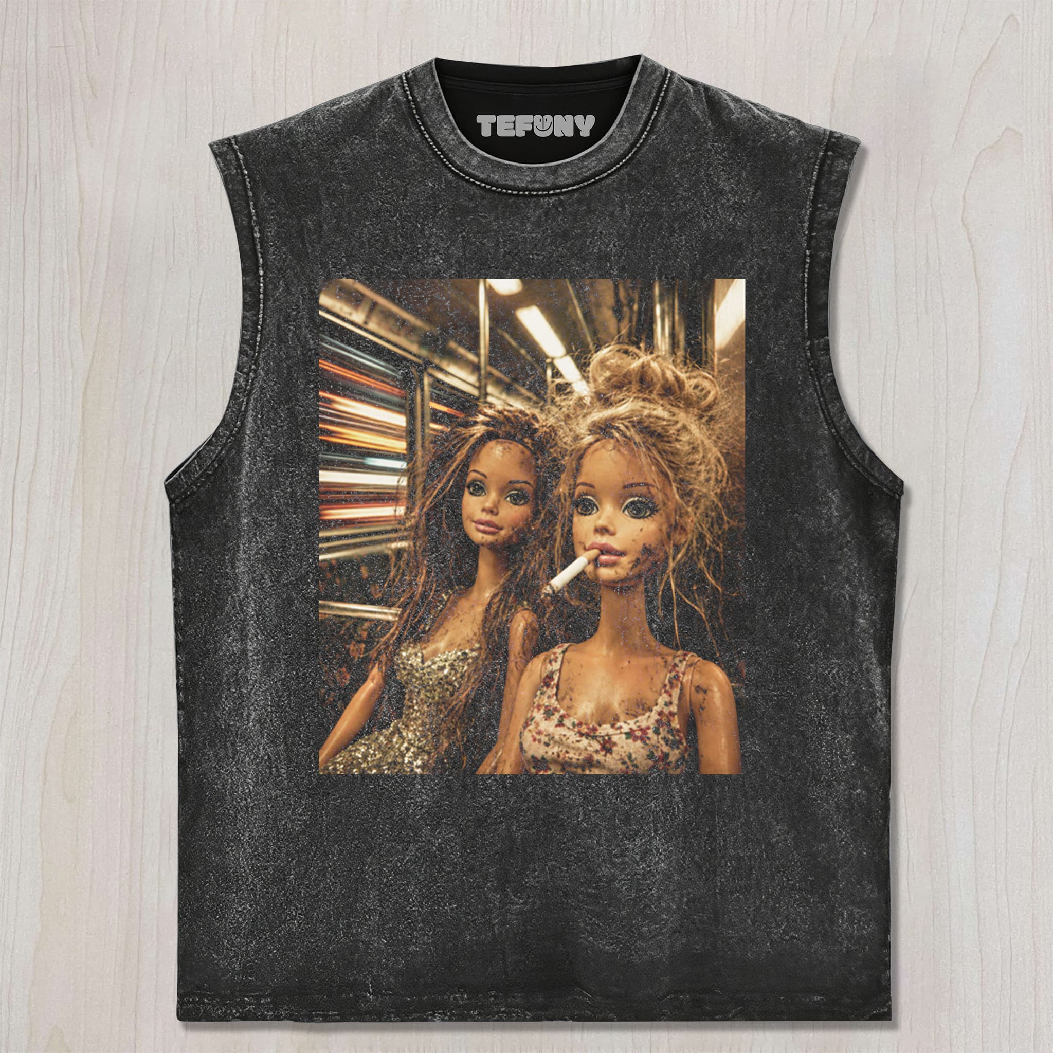 DOLLS ON SUBWAY UNISEX TEE, TANK TOP, LAYERED LS, SWEATSHIRT & HOODIE