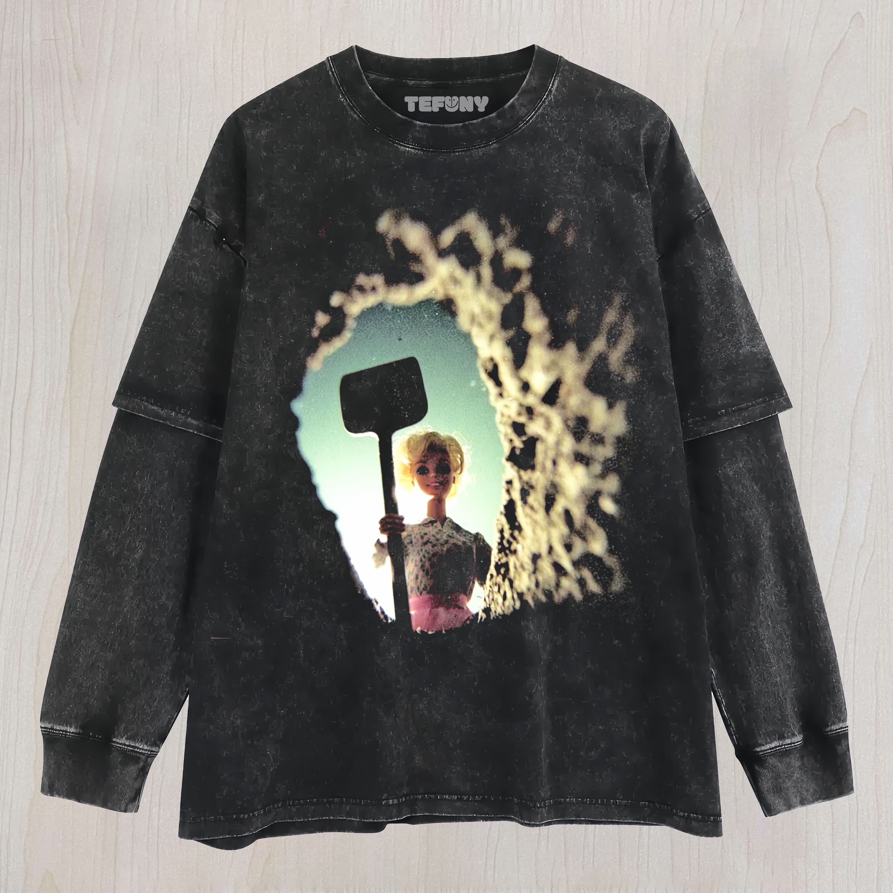 DOLL FACE DIGGING UNISEX TEE, TANK TOP, LAYERED LS, SWEATSHIRT & HOODIE