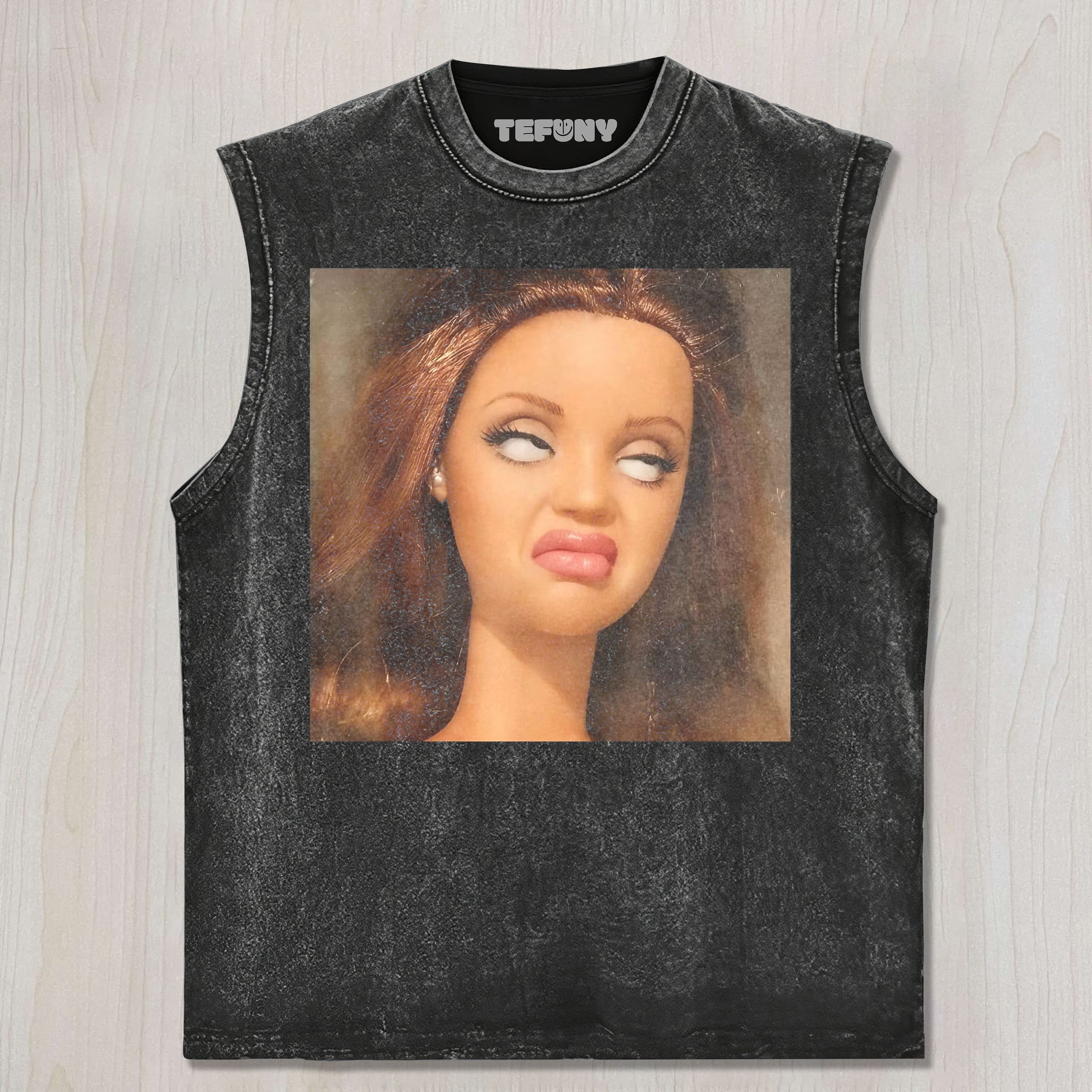 DOLL FACE MEME V4 UNISEX TEE, TANK TOP, LAYERED LS, SWEATSHIRT & HOODIE