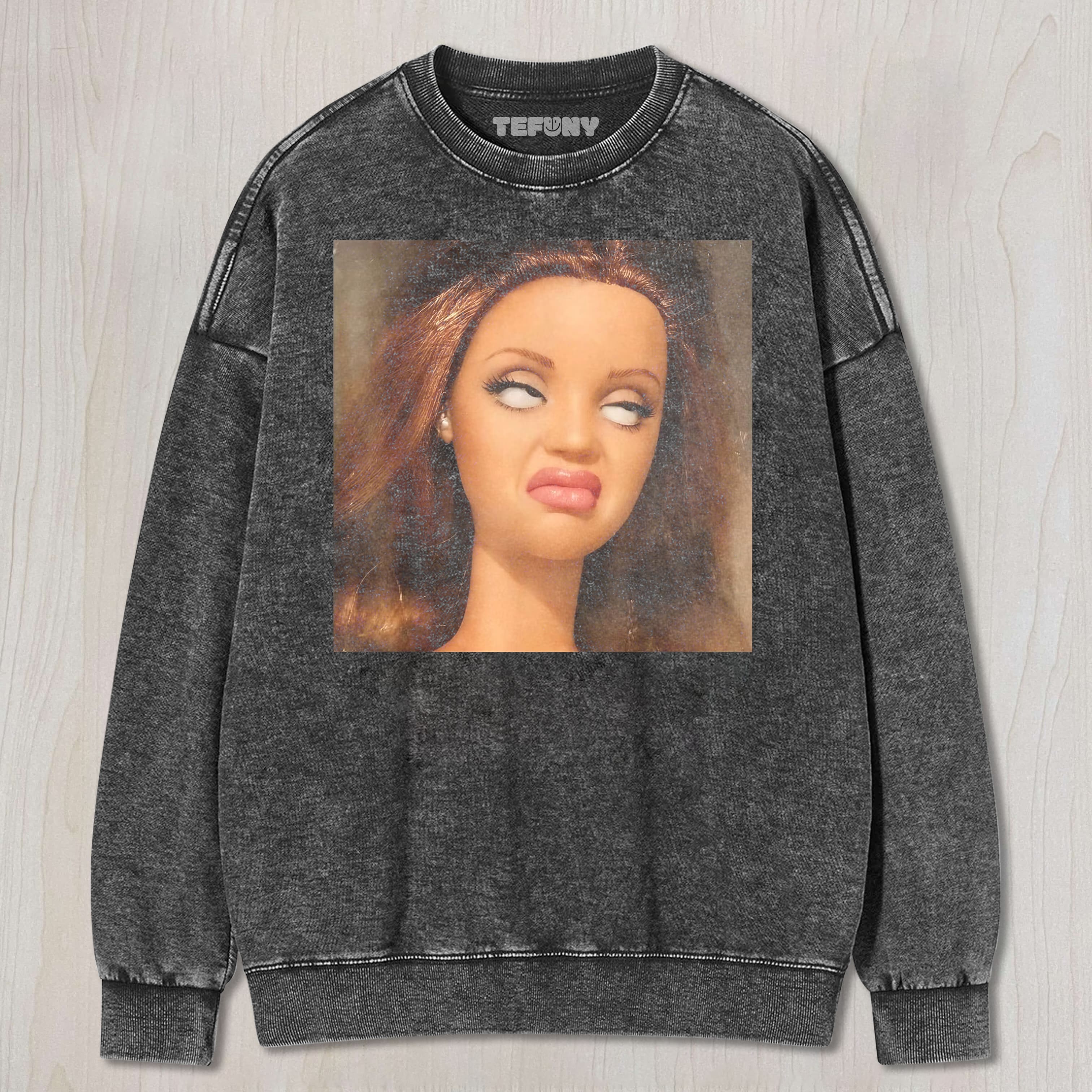 DOLL FACE MEME V4 UNISEX TEE, TANK TOP, LAYERED LS, SWEATSHIRT & HOODIE