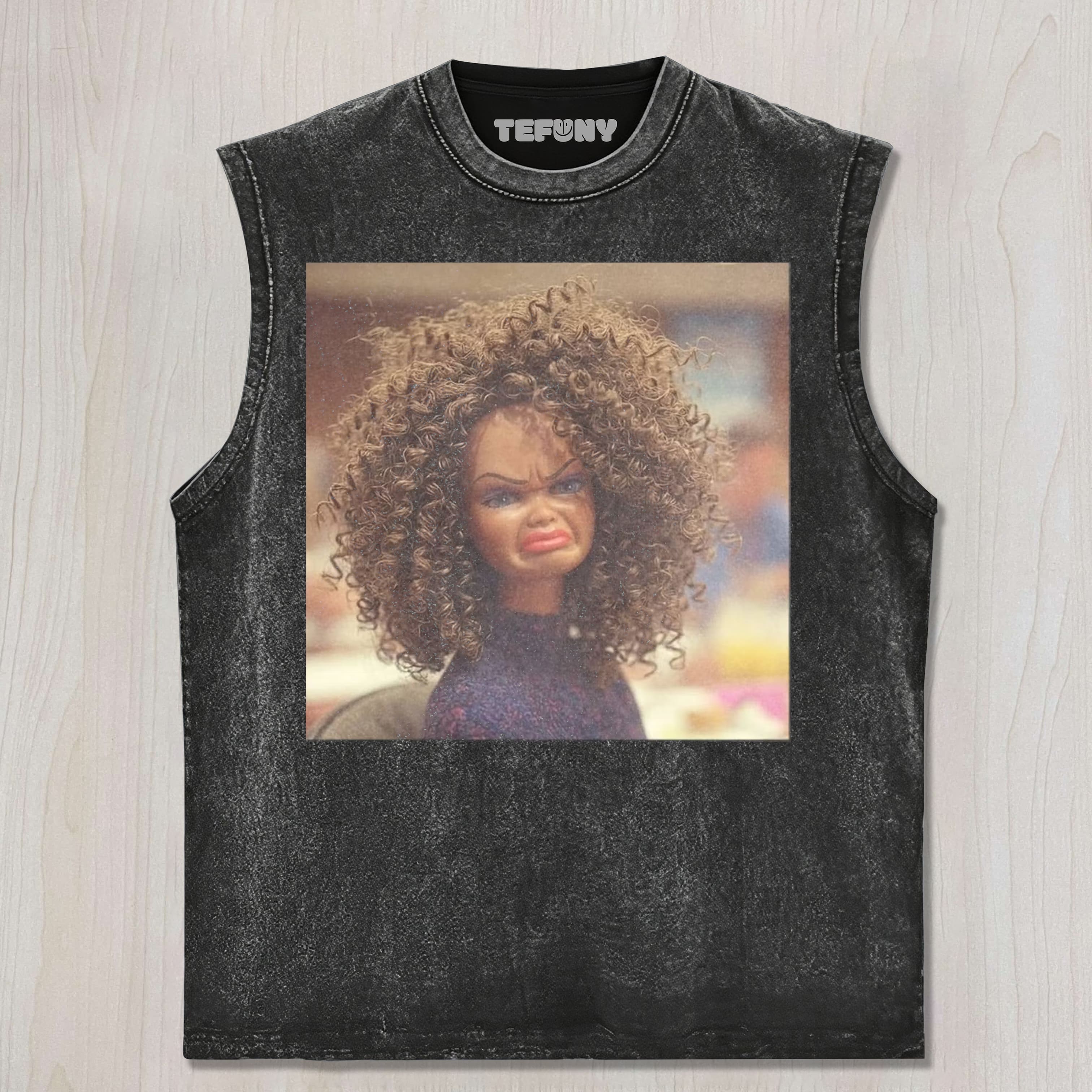 DOLL FACE MEME V7 UNISEX TEE, TANK TOP, LAYERED LS, SWEATSHIRT & HOODIE