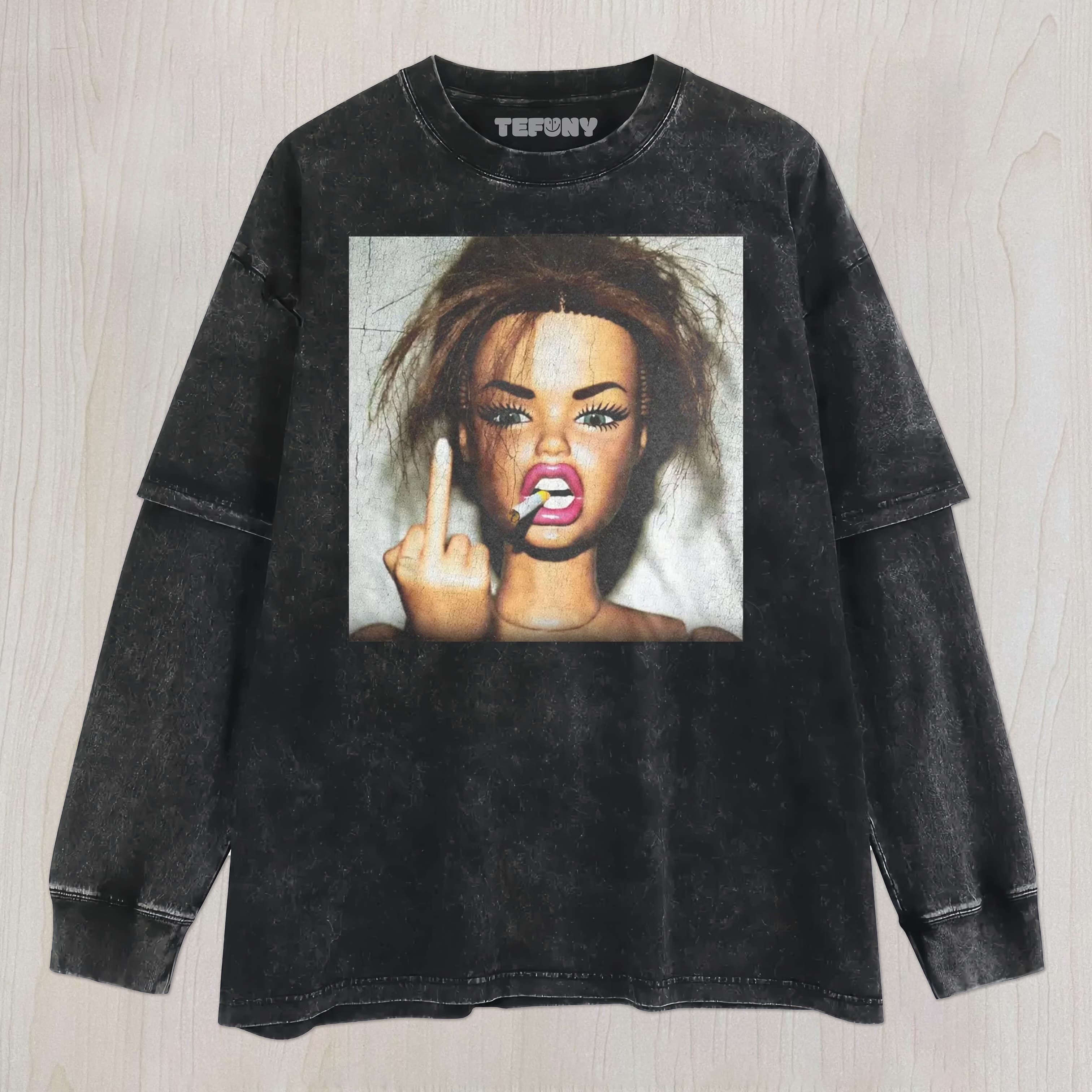 DOLL FACE MEME V9 UNISEX TEE, TANK TOP, LAYERED LS, SWEATSHIRT & HOODIE