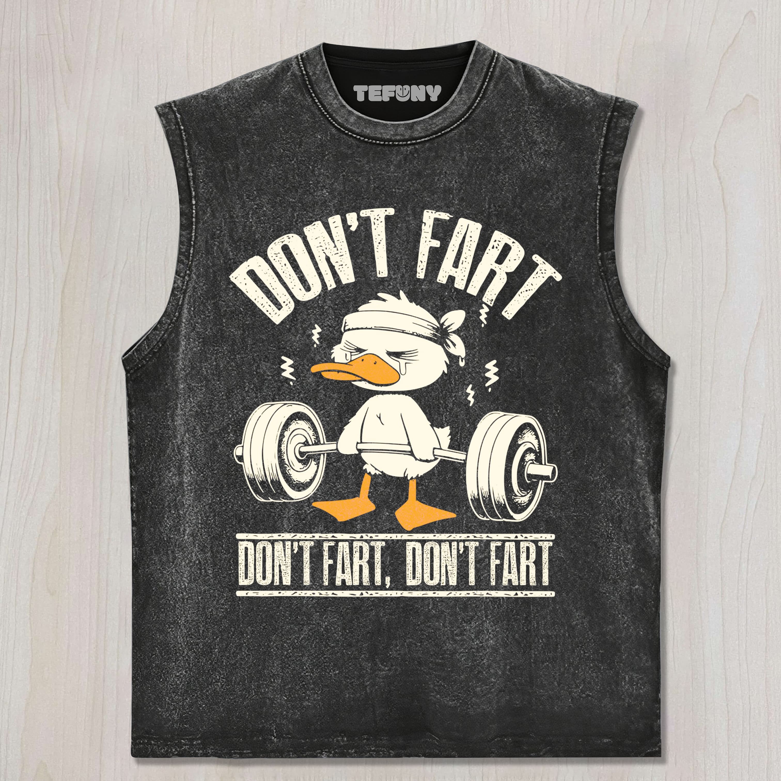 DON'T FART DUCK MEME TANK TOP
