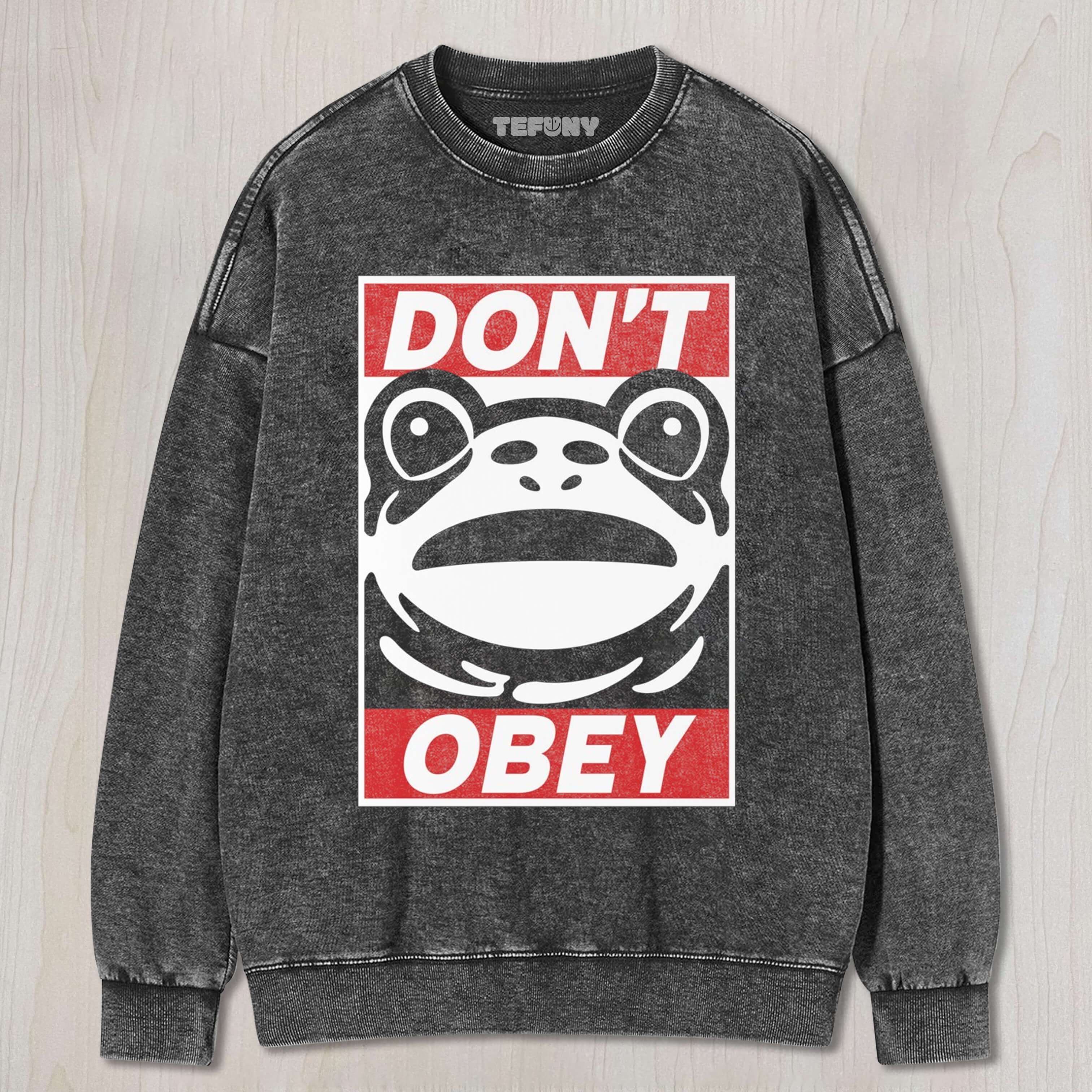 DON'T OBEY FROG T-SHIRT