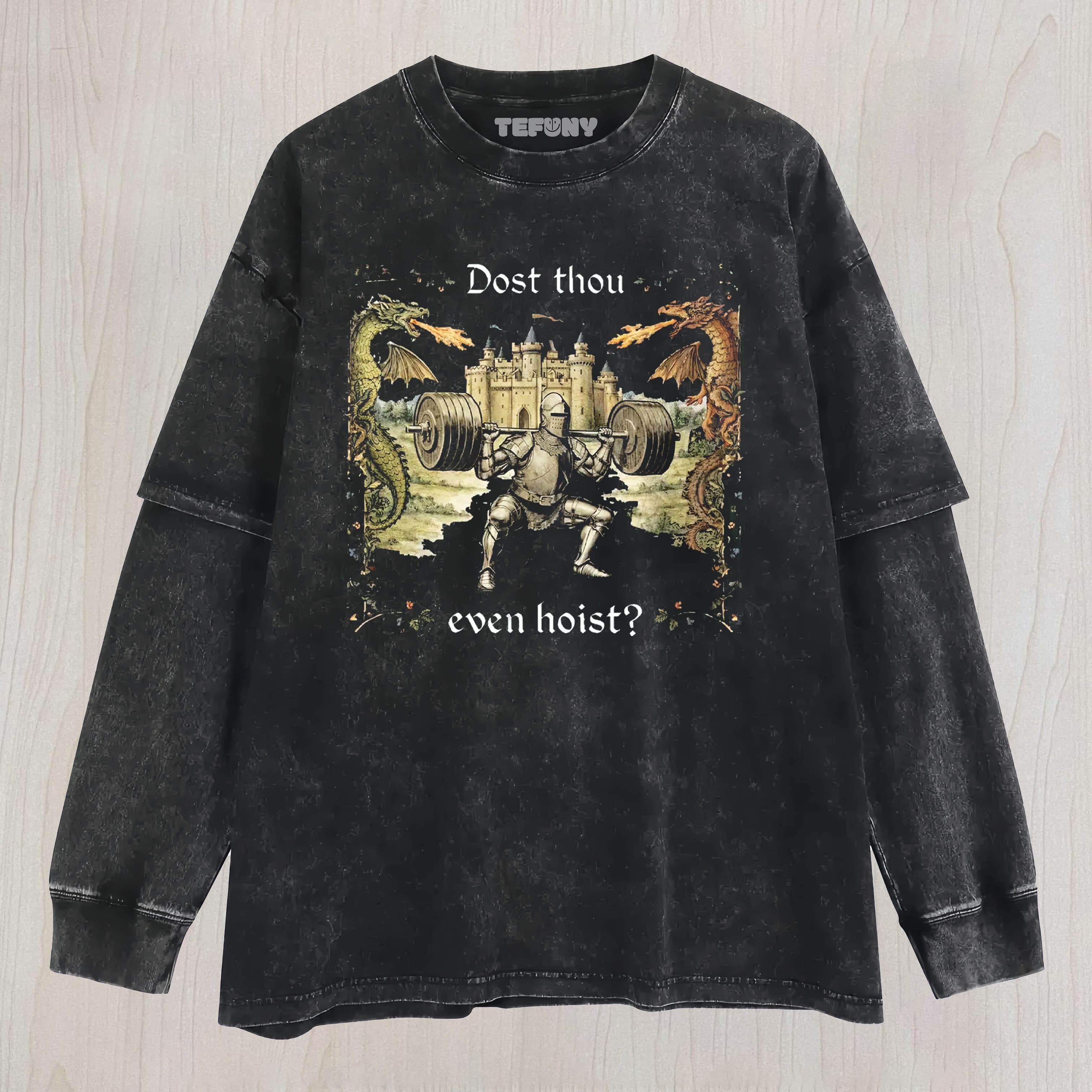 DOST THOU EVEN HOIST COTTON LAYERED LONG SLEEVE
