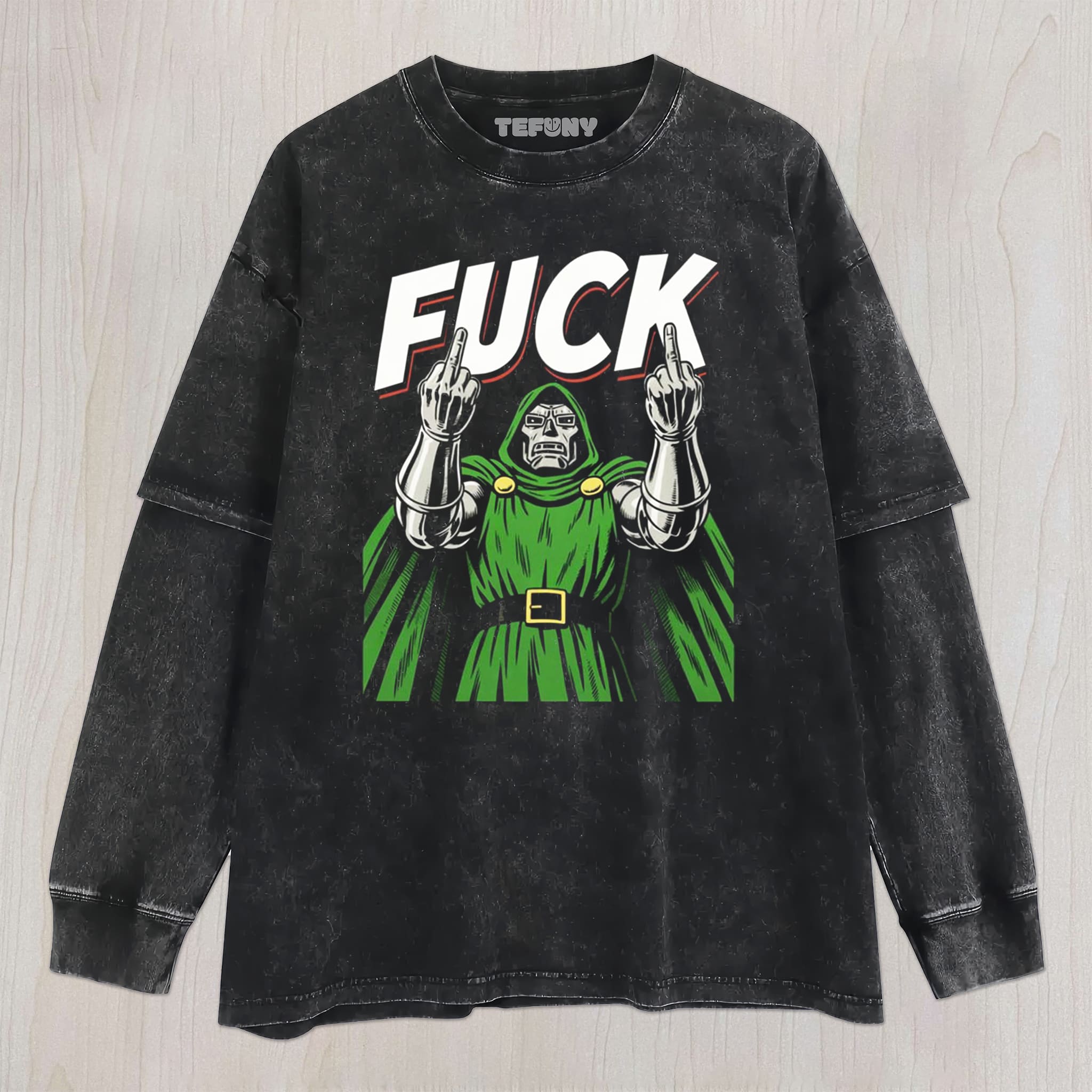 DR. DOOM V3 UNISEX TEE, TANK TOP, LAYERED LS, SWEATSHIRT & HOODIE