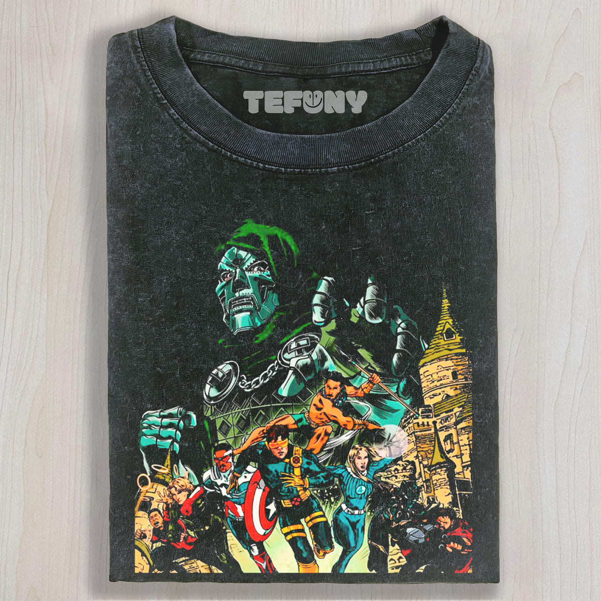 DR.DOOM & THE AVENGERS UNISEX TEE, TANK TOP, LAYERED LS, SWEATSHIRT & HOODIE