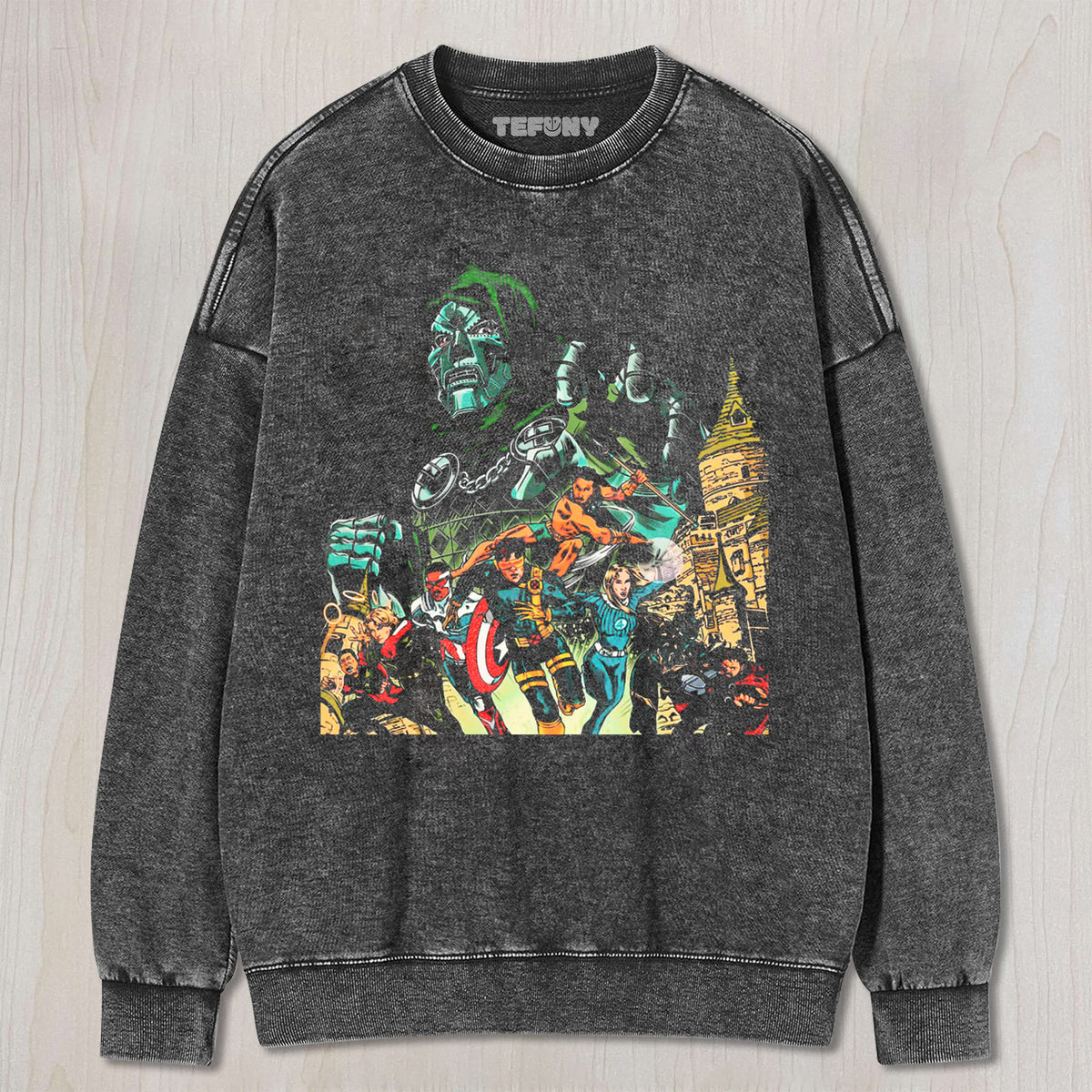 DR.DOOM & THE AVENGERS UNISEX TEE, TANK TOP, LAYERED LS, SWEATSHIRT & HOODIE
