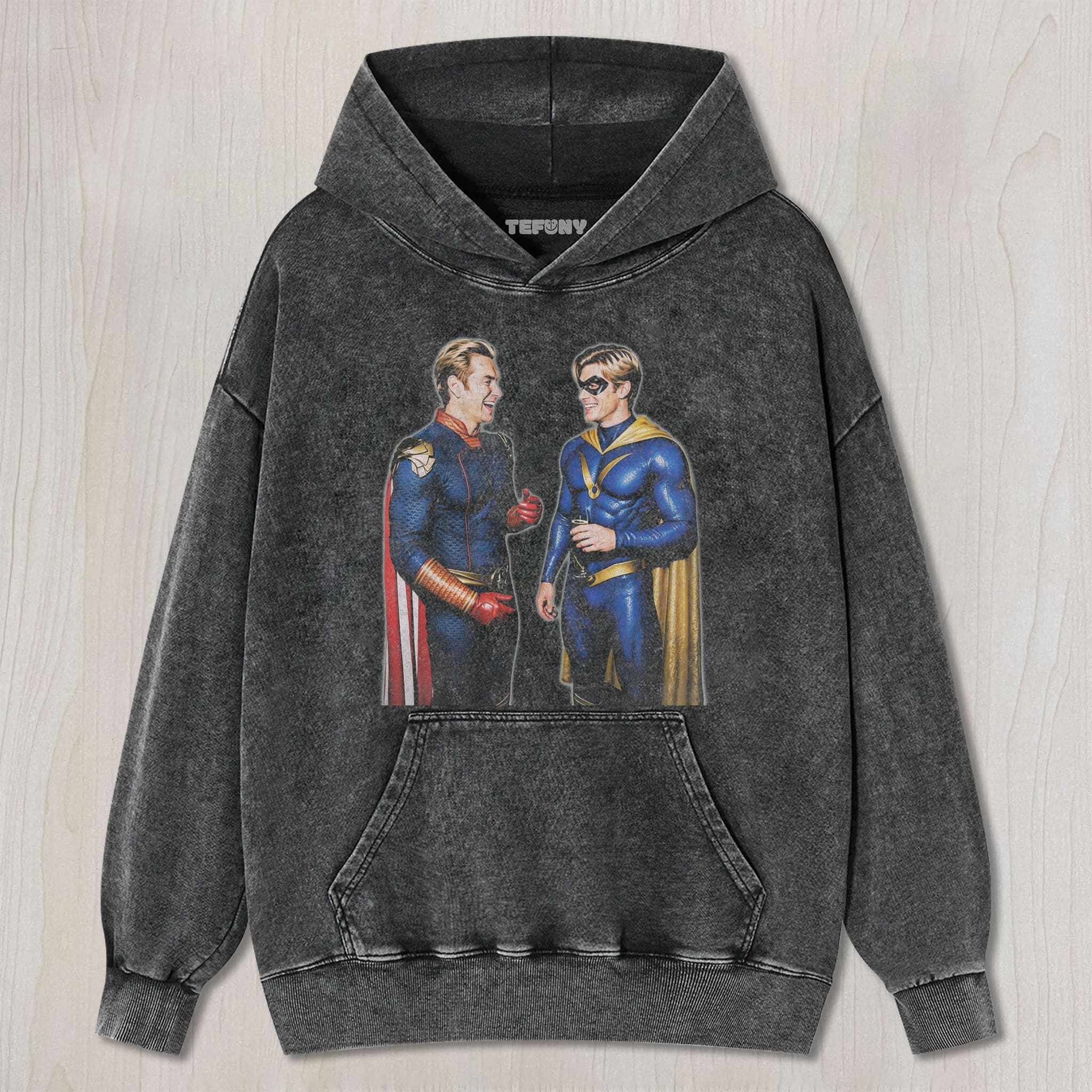 DUAL CAPE HERO FILM GRAPHIC UNISEX TEE, TANK TOP, LAYERED LS, SWEATSHIRT & HOODIE