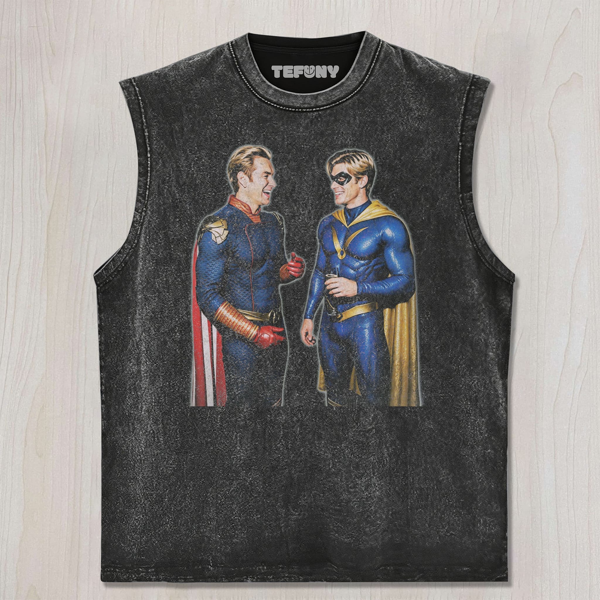 DUAL CAPE HERO FILM GRAPHIC UNISEX TEE, TANK TOP, LAYERED LS, SWEATSHIRT & HOODIE