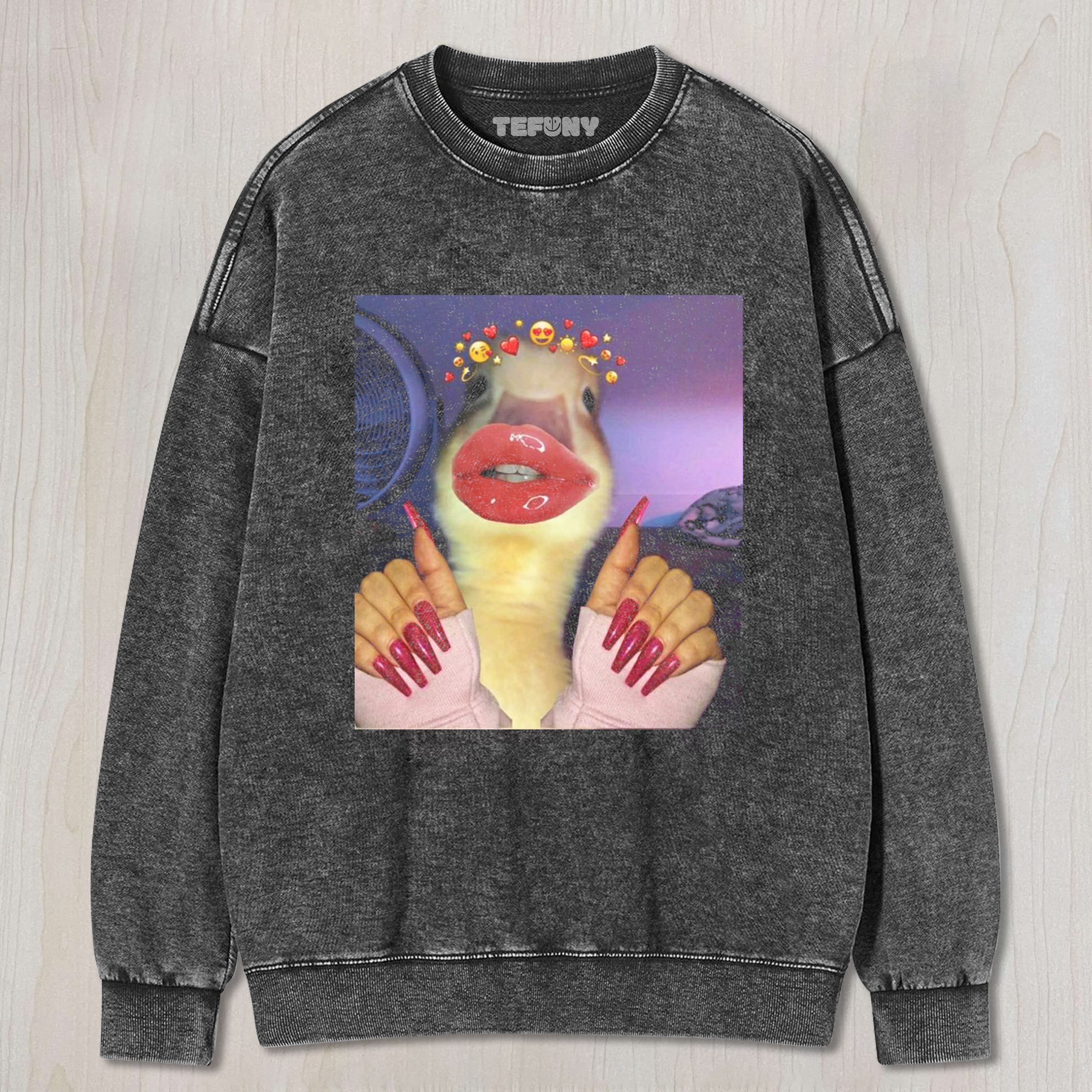 DUCK EMOJI PACK THAT LOVES BEAUTY TEE & SWEAT & HOOD