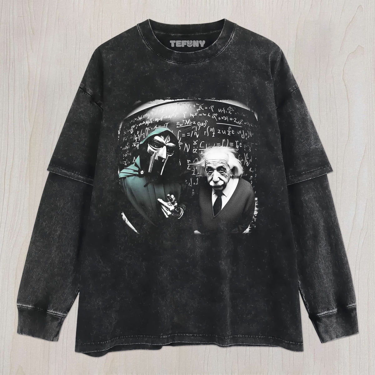 EINSTEIN AND DOOM UNISEX TEE, TANK TOP, LAYERED LS, SWEATSHIRT & HOODIE