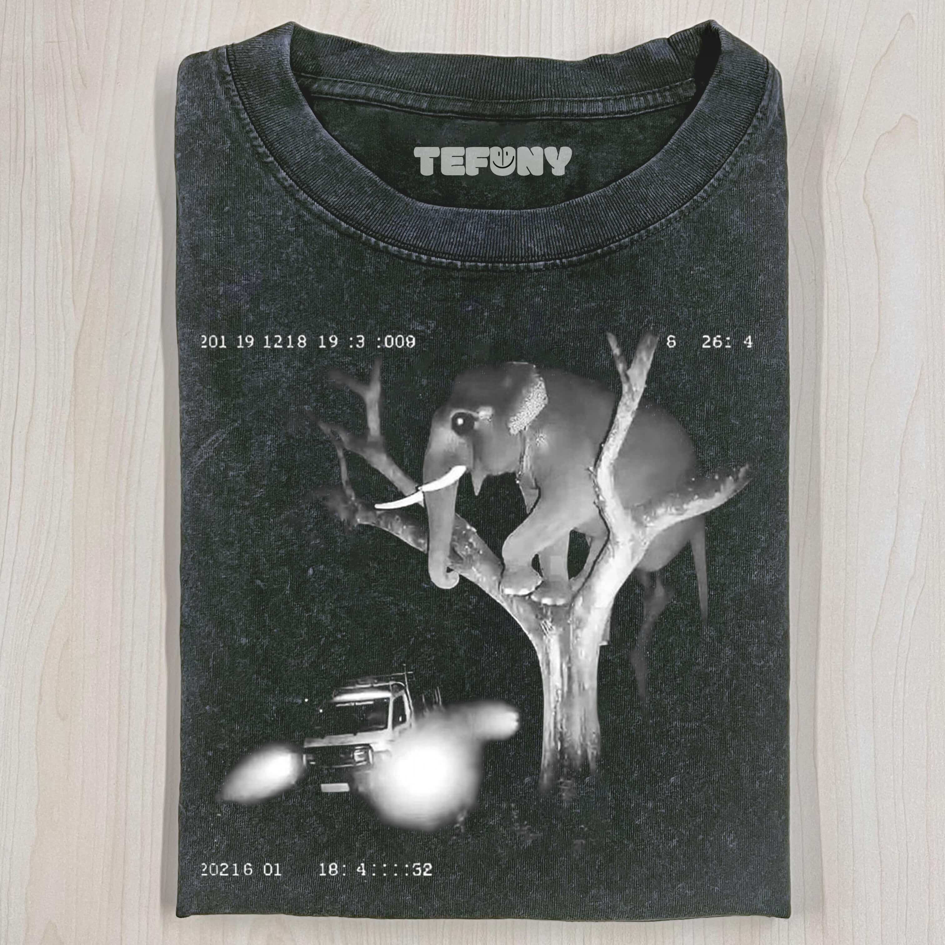 ELEPHANT ON THE EDGE- HILARIOUS WILDLIFE ADVENTURE T-SHIRT